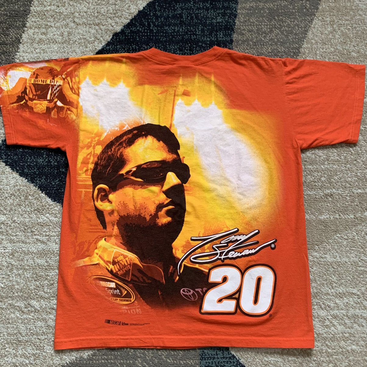 NASCAR × Vintage Vtg 00s Tony Stewart NASCAR AOP Graphic Tee Medium 20 Size US M / EU 48-50 / 2 - 3 Thumbnail