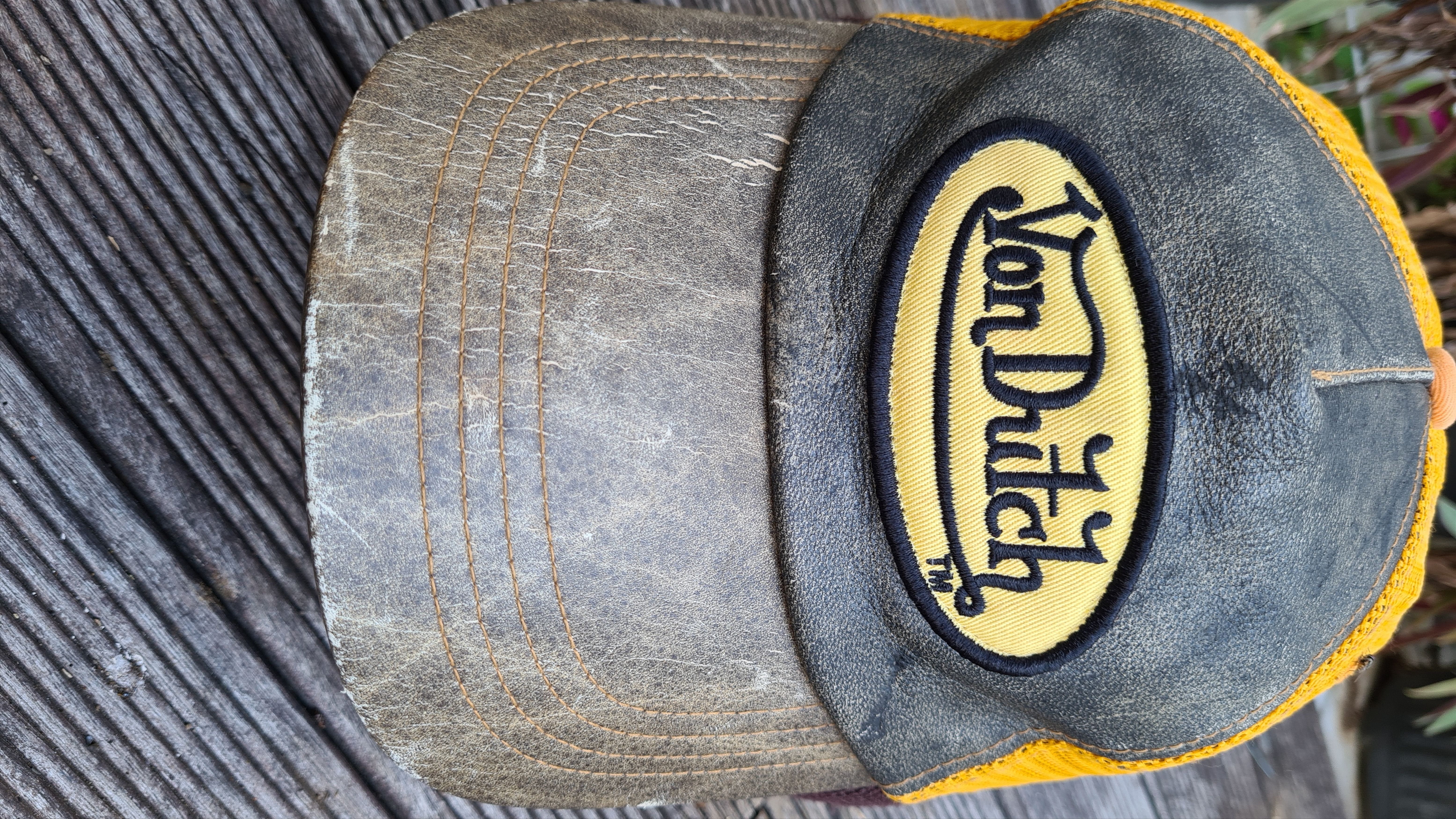Vintage × Von Dutch Leather Von Dutch Trucker Hat Size ONE SIZE - 2 Thumbnail