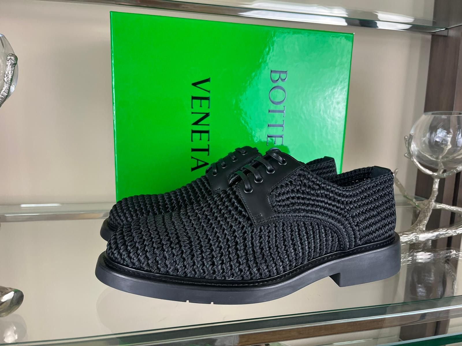 Bottega Veneta o1rshd1 String Wax Tokyo Brush Calf in Black Size US 8 / EU 41 - 4 Thumbnail