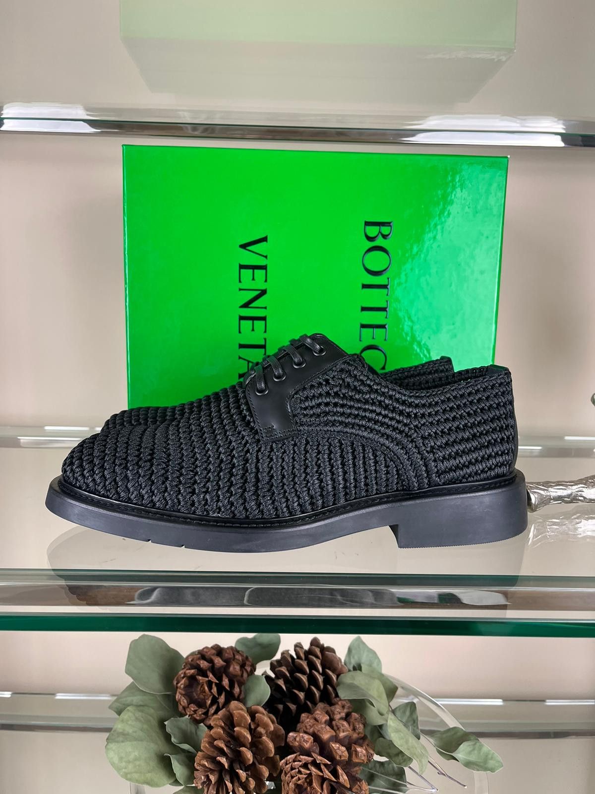 Bottega Veneta o1rshd1 String Wax Tokyo Brush Calf in Black Size US 8 / EU 41 - 3 Thumbnail