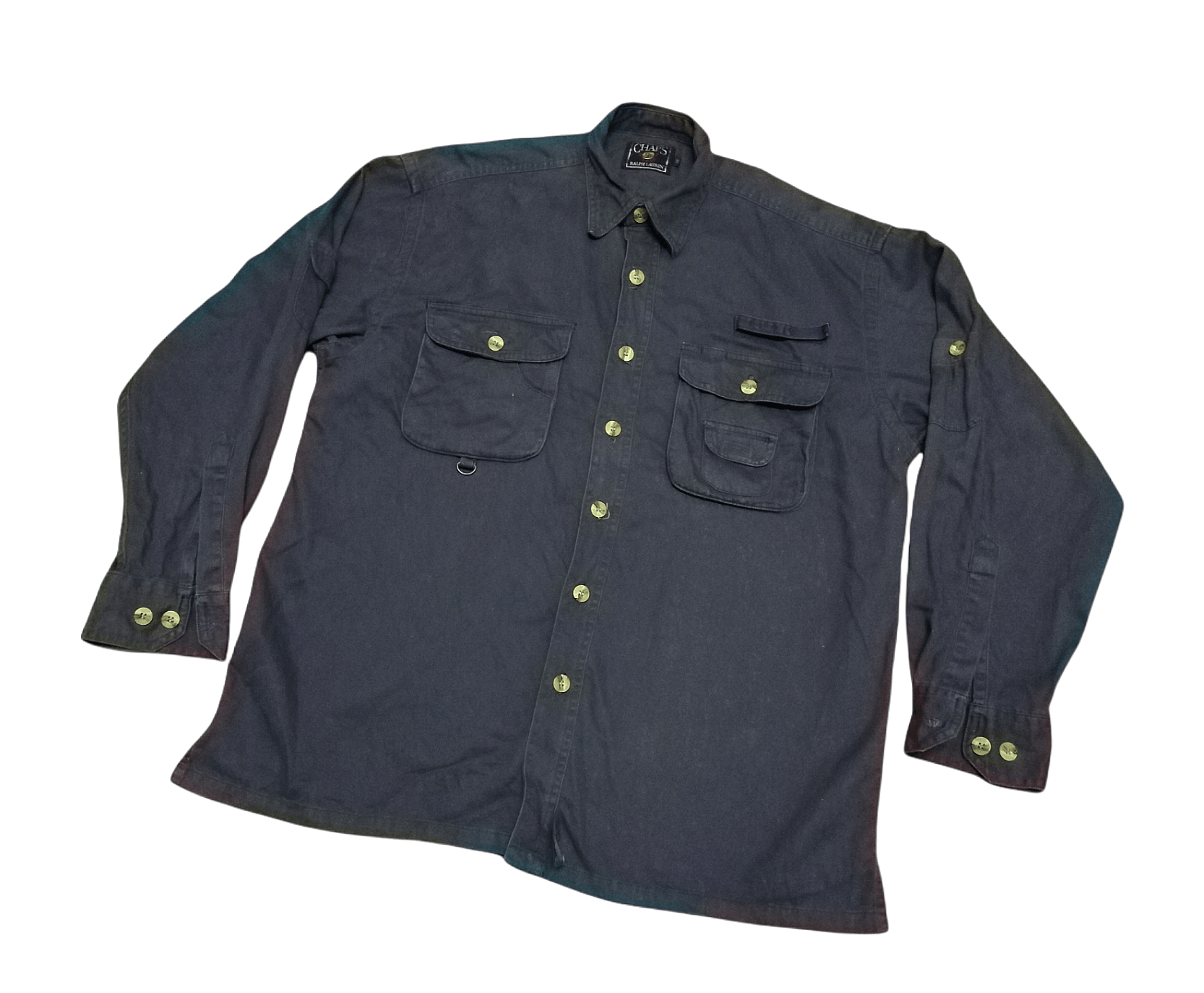 Chaps Ralph Lauren × Japanese Brand × Polo Ralph Lauren Vintage Chaps Ralph Lauren Double Pocket Long Sleeve Mens Size US M / EU 48-50 / 2 - 1 Thumbnail