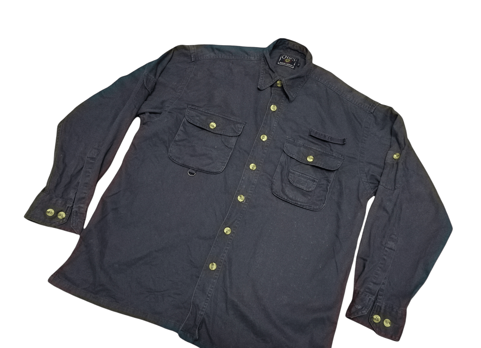 Chaps Ralph Lauren × Japanese Brand × Polo Ralph Lauren Vintage Chaps Ralph Lauren Double Pocket Long Sleeve Mens Size US M / EU 48-50 / 2 - 2 Thumbnail
