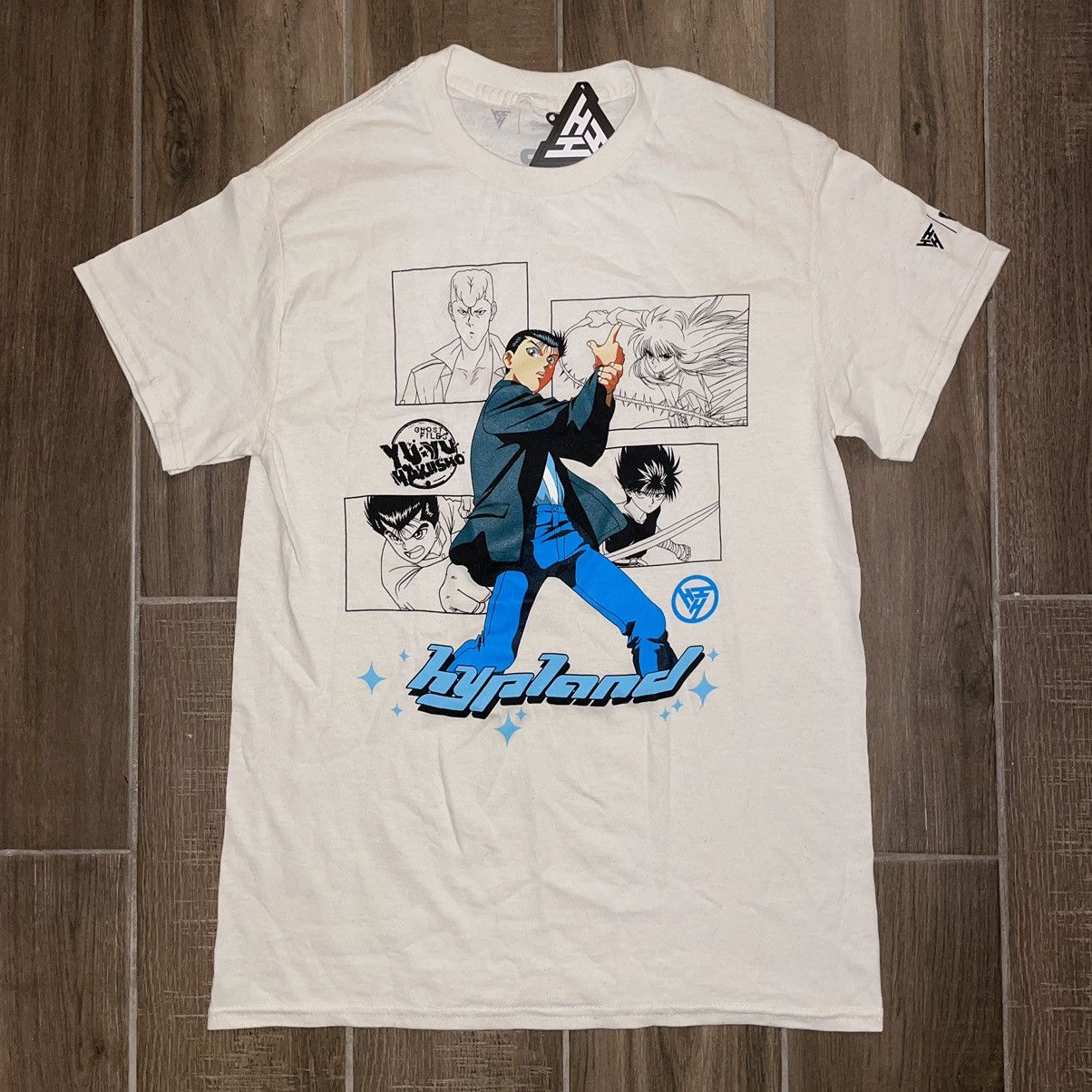Cartoon Network × Hypland × Japanese Brand Yu Yu Hakusho Yusuke boxes cream Hypland anime t shirt Size US S / EU 44-46 / 1 - 1 Thumbnail