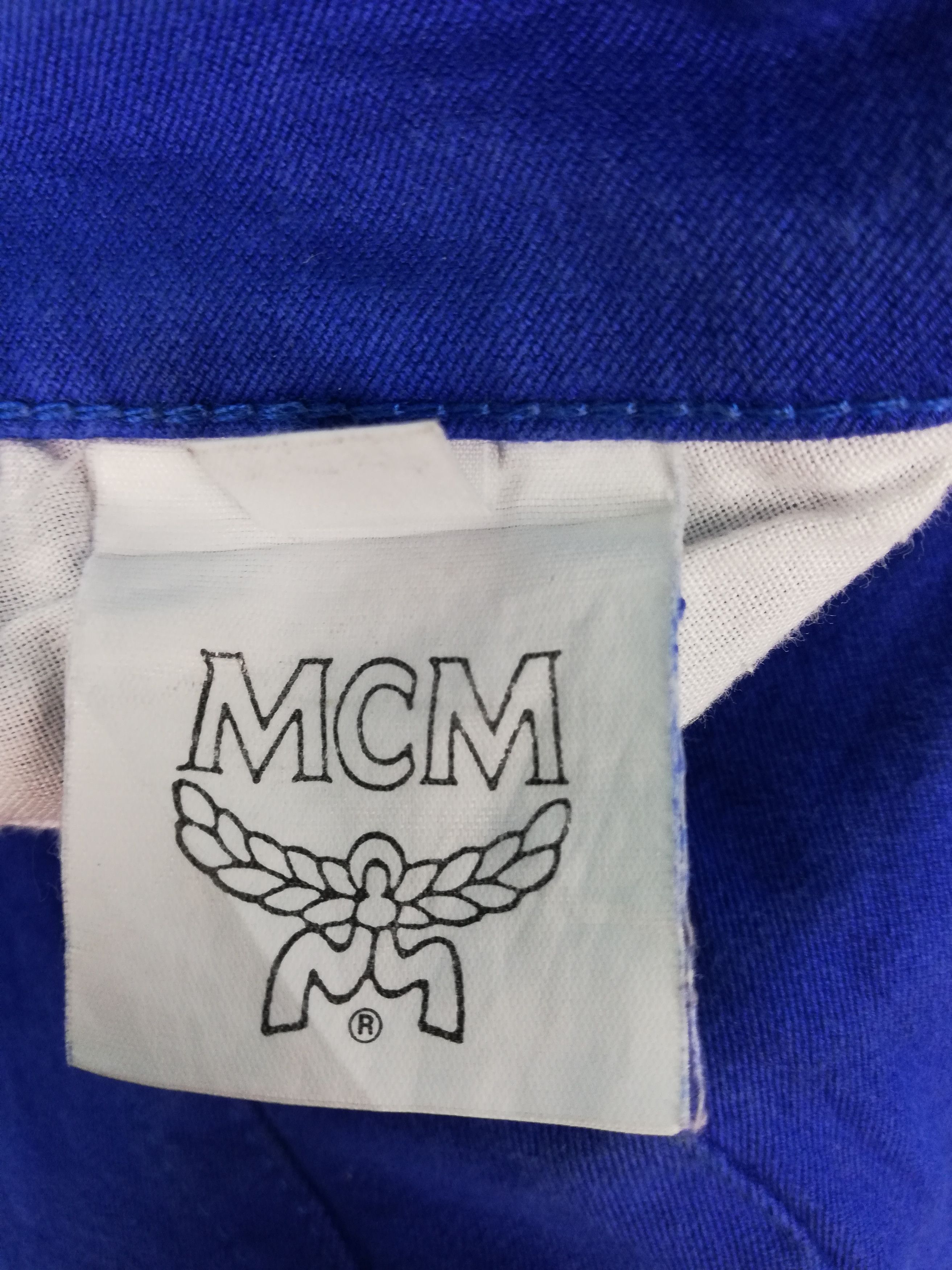 Denime × MCM 🔥🔥Authentic 90's MCM Embroidery Denime Jeans De Luxe women Size 29" - 7 Thumbnail