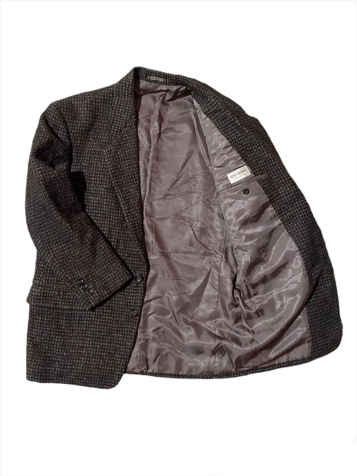 Issey Miyake 💥Vintage Issey Miyake Tete Homme Wool Blazer Jacket Size US M / EU 48-50 / 2 - 2 Thumbnail