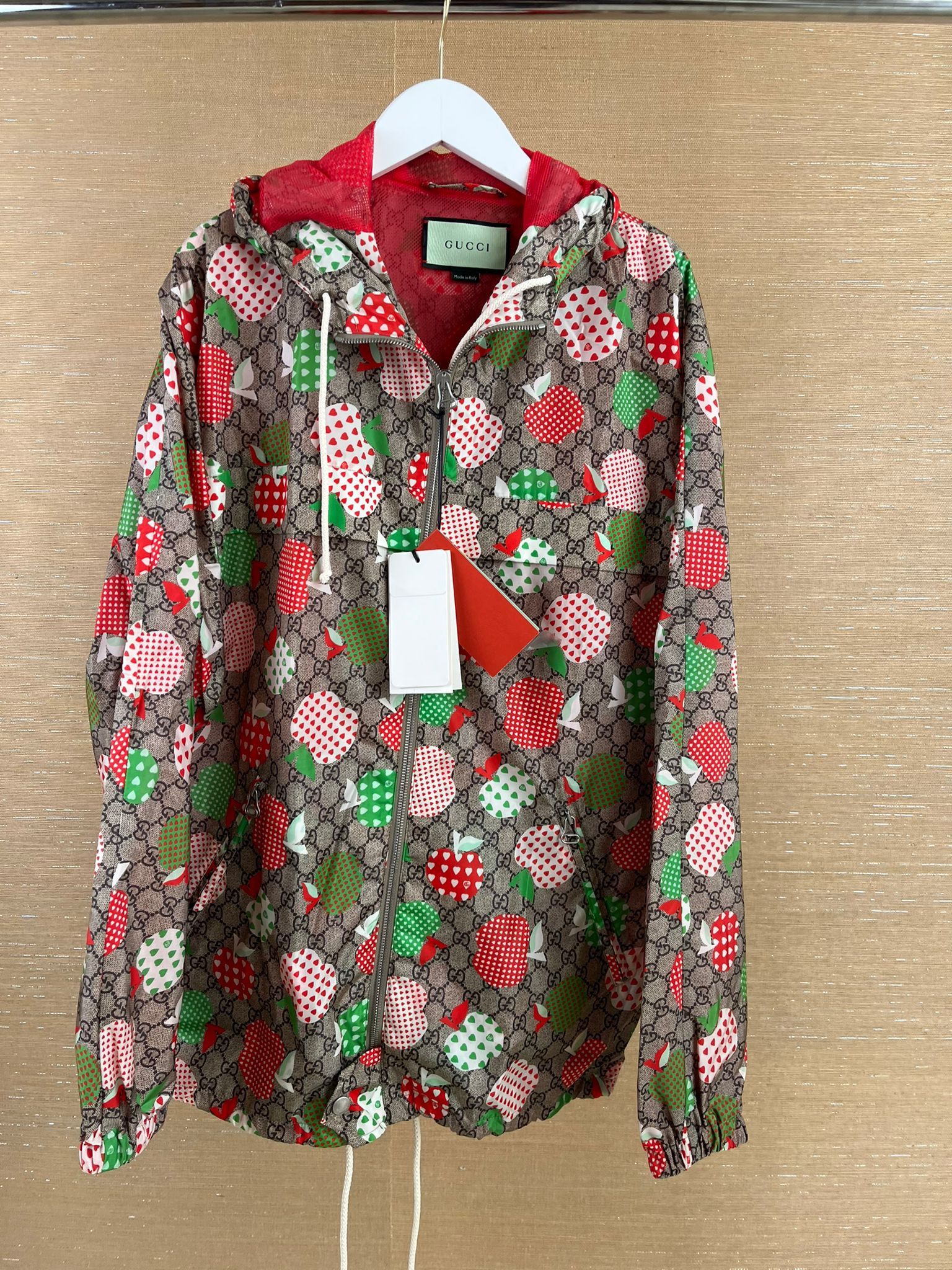 Gucci o1rshd GG Monogram Apple Hearts on Nylon in Light Brown Size US M / EU 48-50 / 2 - 9 Thumbnail