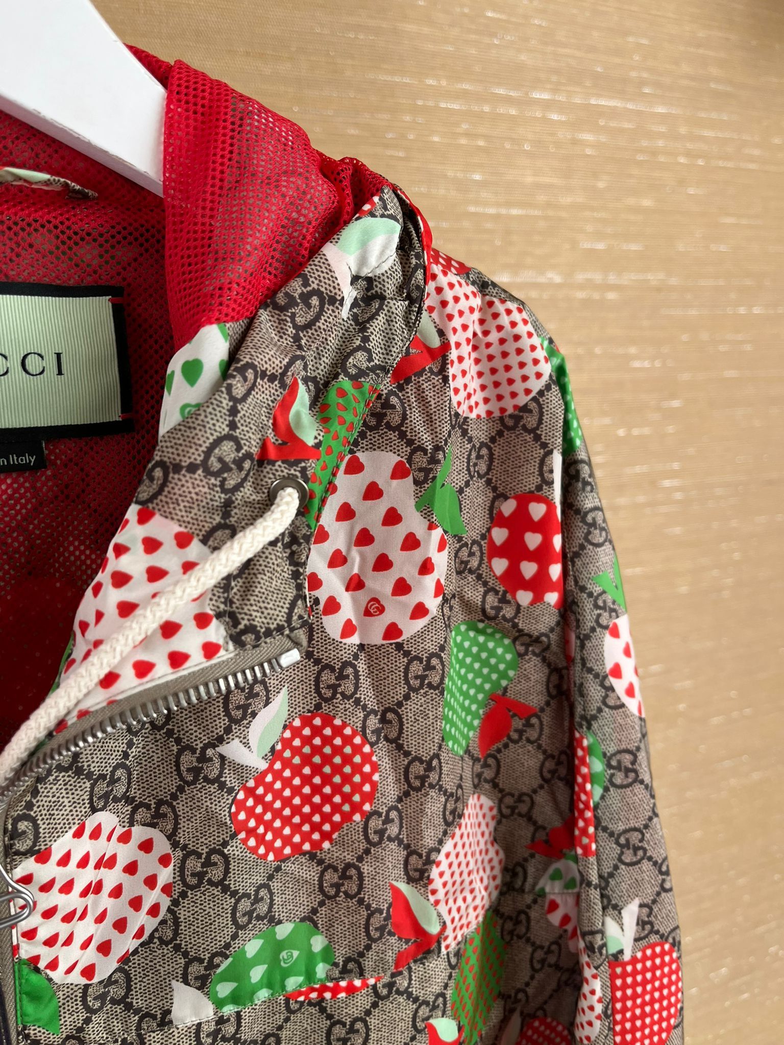 Gucci o1rshd GG Monogram Apple Hearts on Nylon in Light Brown Size US M / EU 48-50 / 2 - 6 Thumbnail