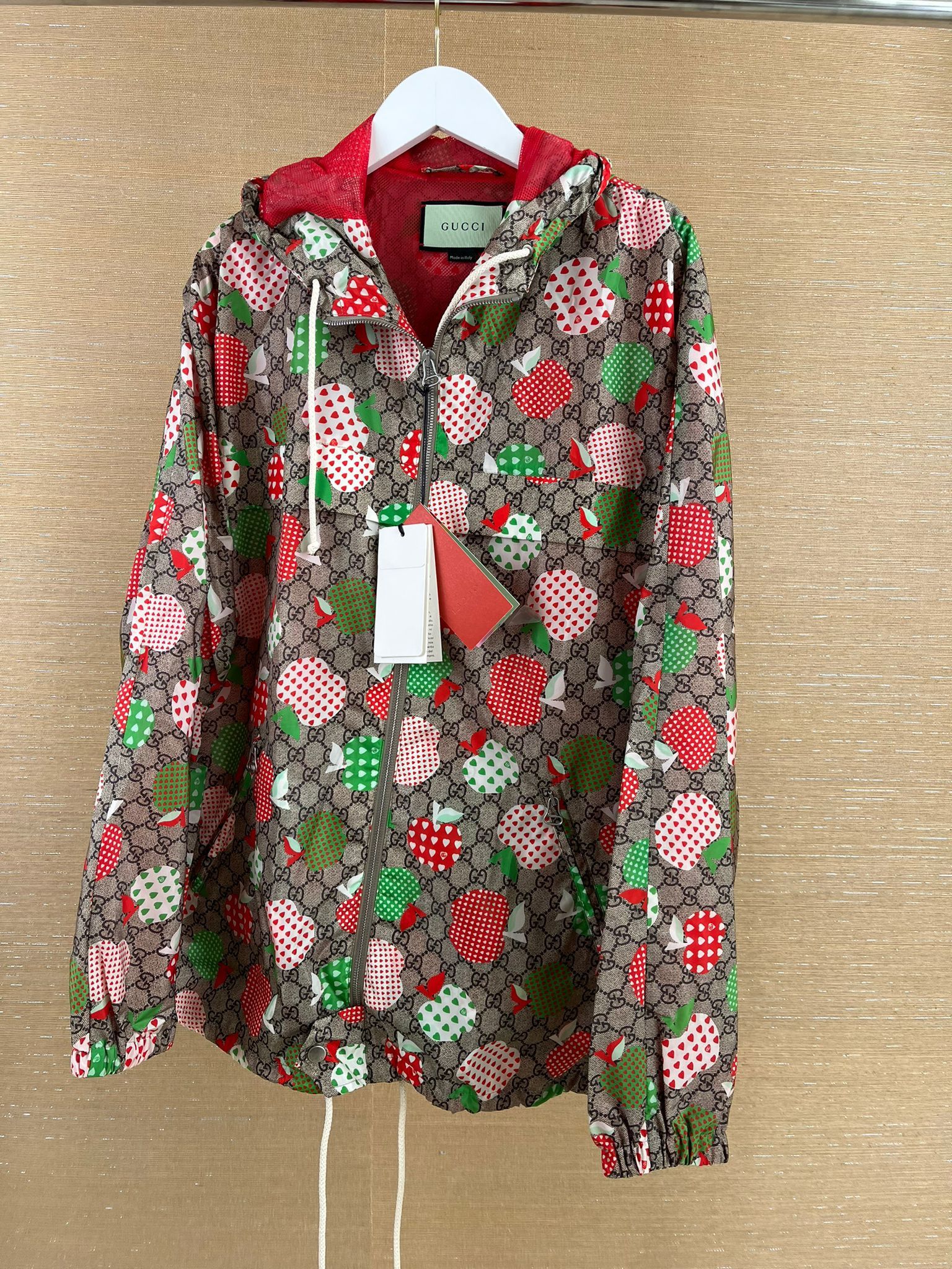 Gucci o1rshd GG Monogram Apple Hearts on Nylon in Light Brown Size US M / EU 48-50 / 2 - 1 Thumbnail