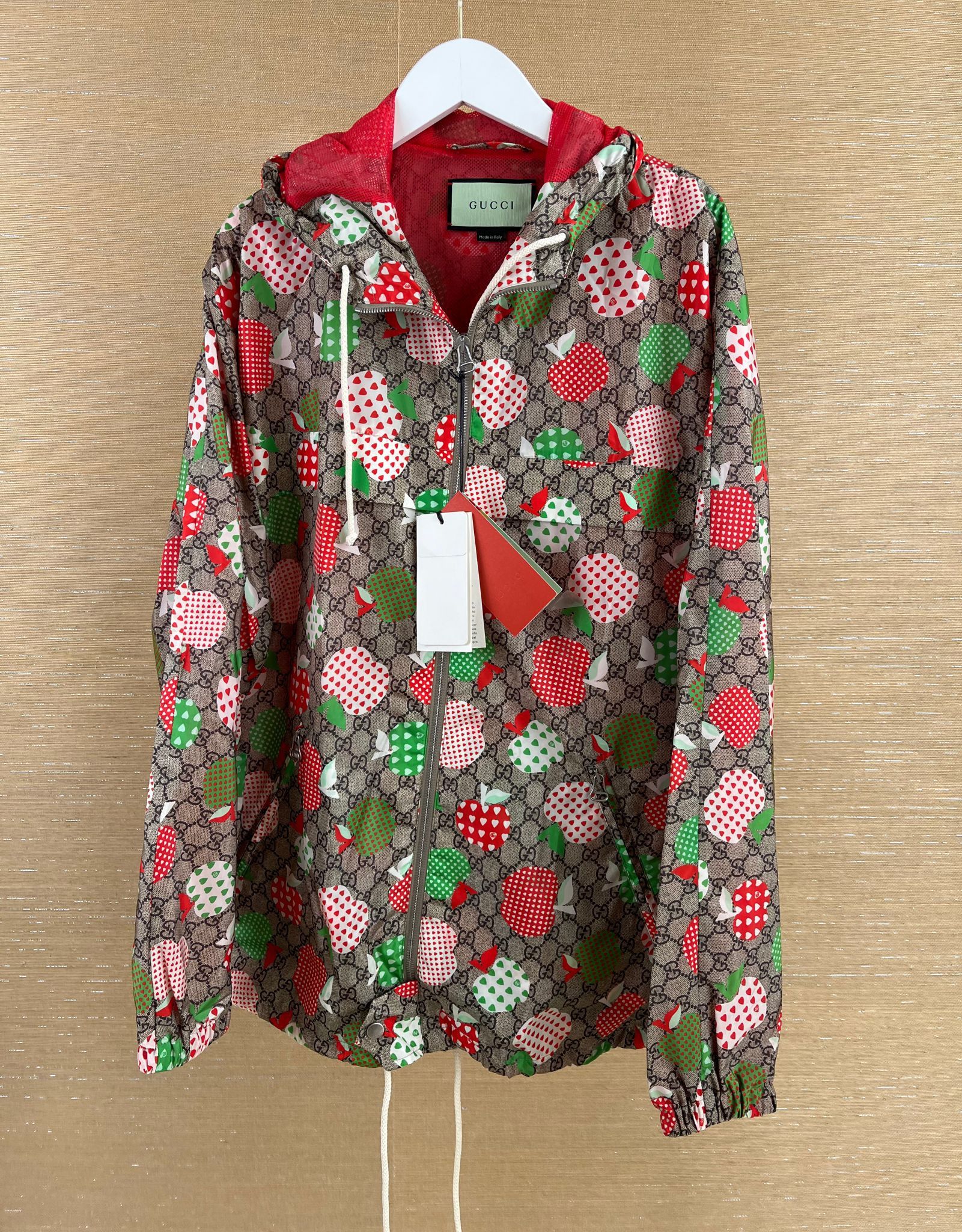 Gucci o1rshd GG Monogram Apple Hearts on Nylon in Light Brown Size US M / EU 48-50 / 2 - 2 Thumbnail
