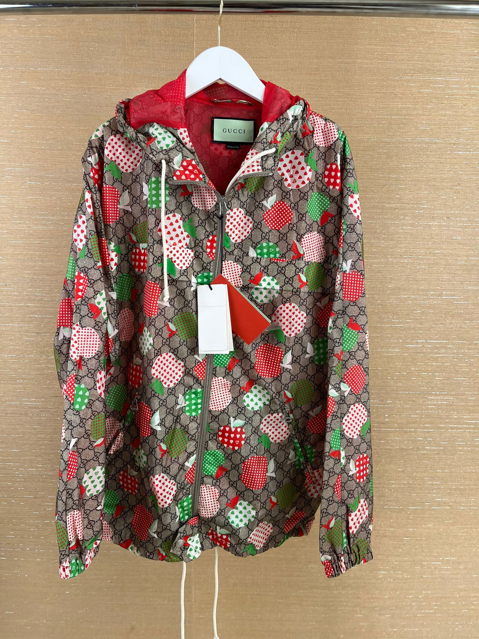 Gucci o1rshd GG Monogram Apple Hearts on Nylon in Light Brown Size US M / EU 48-50 / 2 - 3 Thumbnail