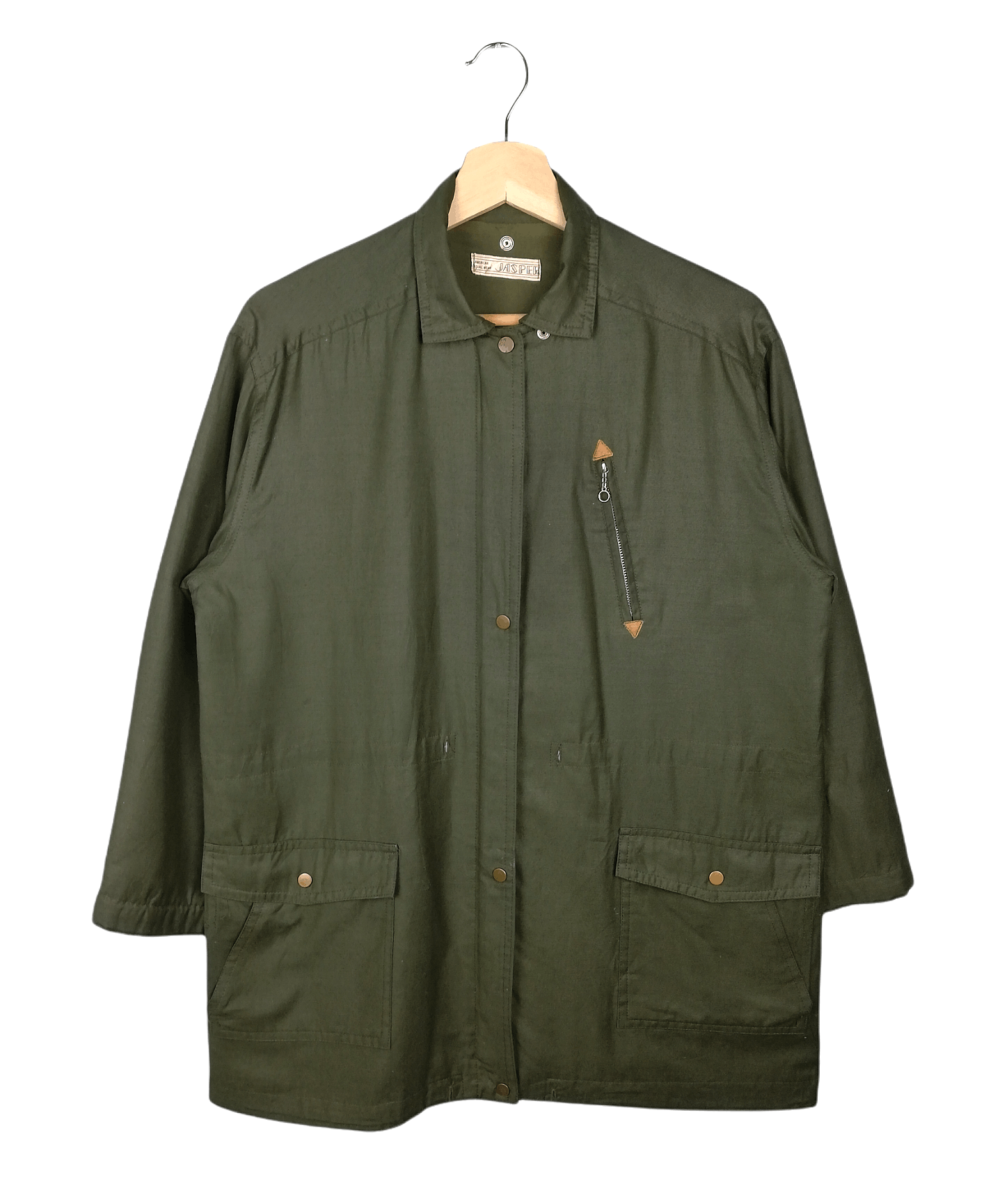 Designer × Japanese Brand × Jasper Conran Jasper American Casual Wear Parka Jacket Green Navy Zipped Size US L / EU 52-54 / 3 - 5 Thumbnail