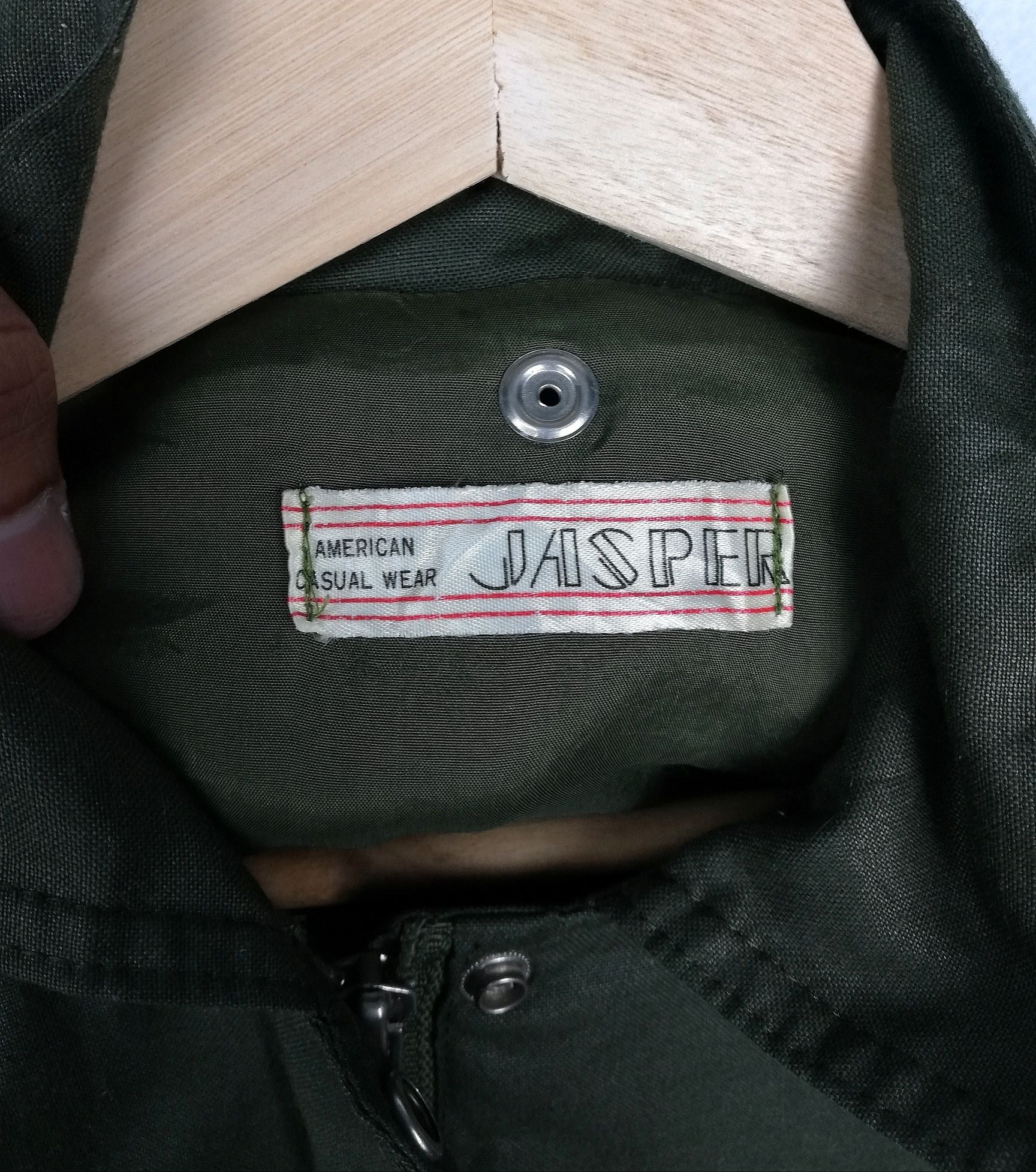 Designer × Japanese Brand × Jasper Conran Jasper American Casual Wear Parka Jacket Green Navy Zipped Size US L / EU 52-54 / 3 - 10 Thumbnail