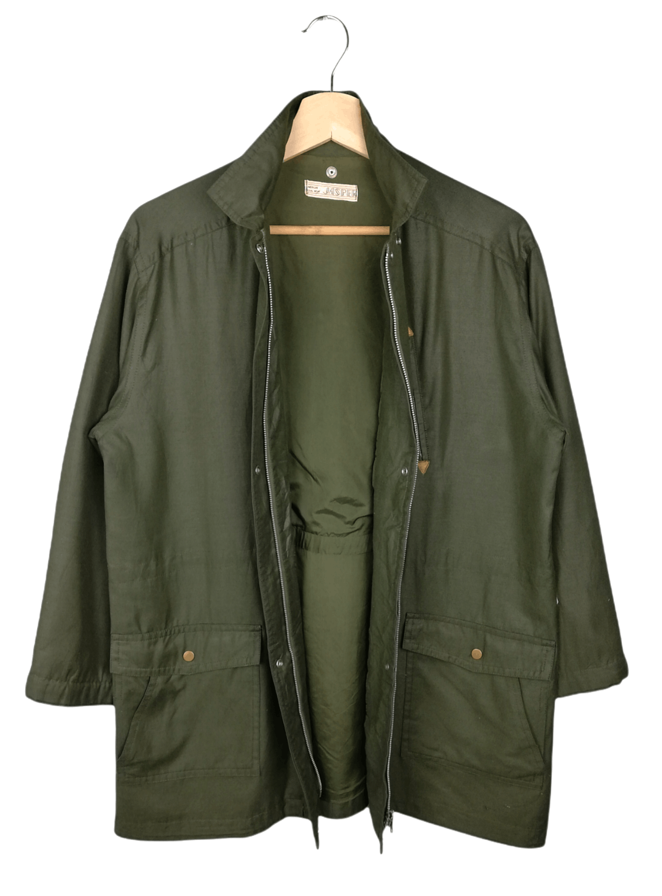Designer × Japanese Brand × Jasper Conran Jasper American Casual Wear Parka Jacket Green Navy Zipped Size US L / EU 52-54 / 3 - 1 Thumbnail