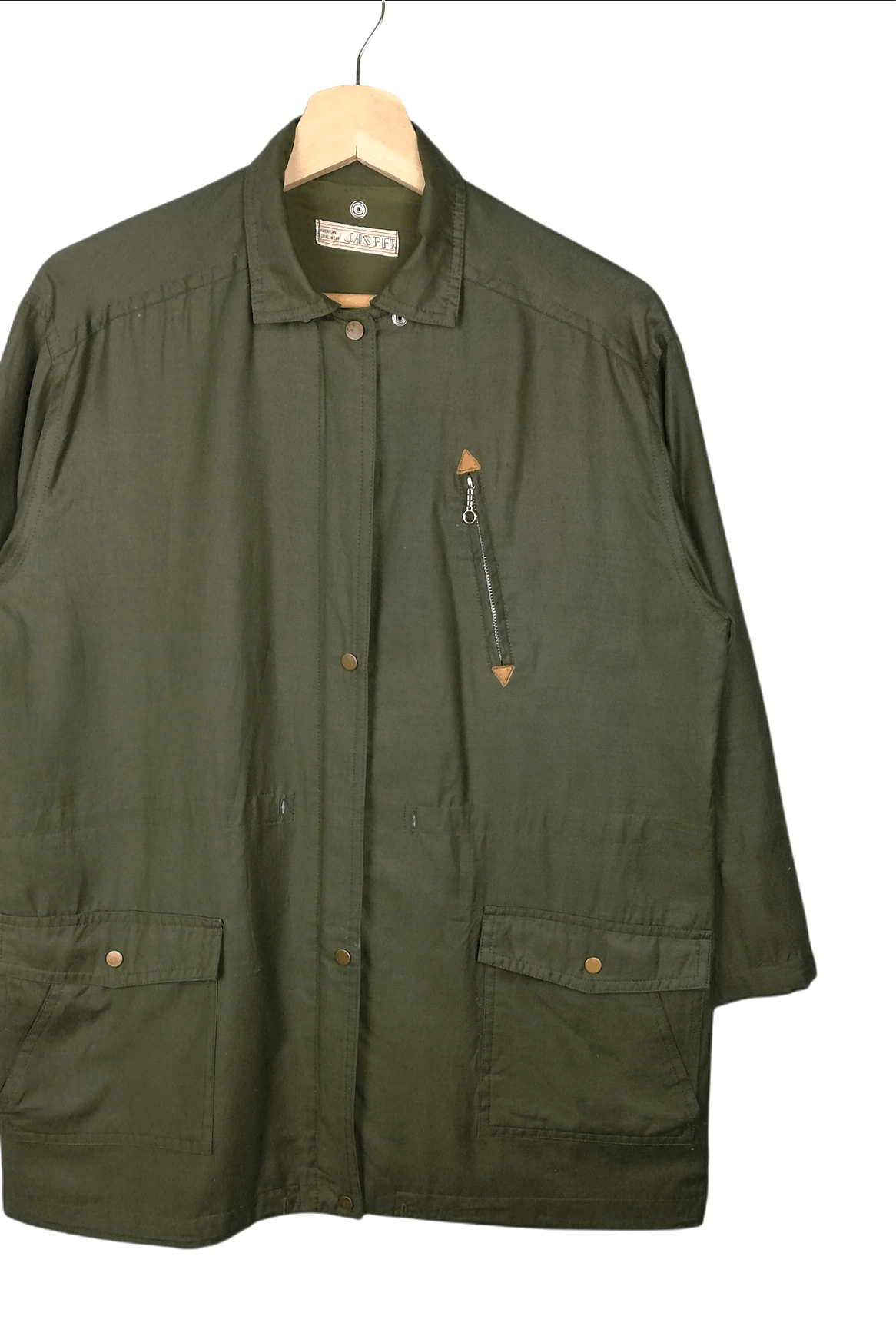 Designer × Japanese Brand × Jasper Conran Jasper American Casual Wear Parka Jacket Green Navy Zipped Size US L / EU 52-54 / 3 - 2 Thumbnail
