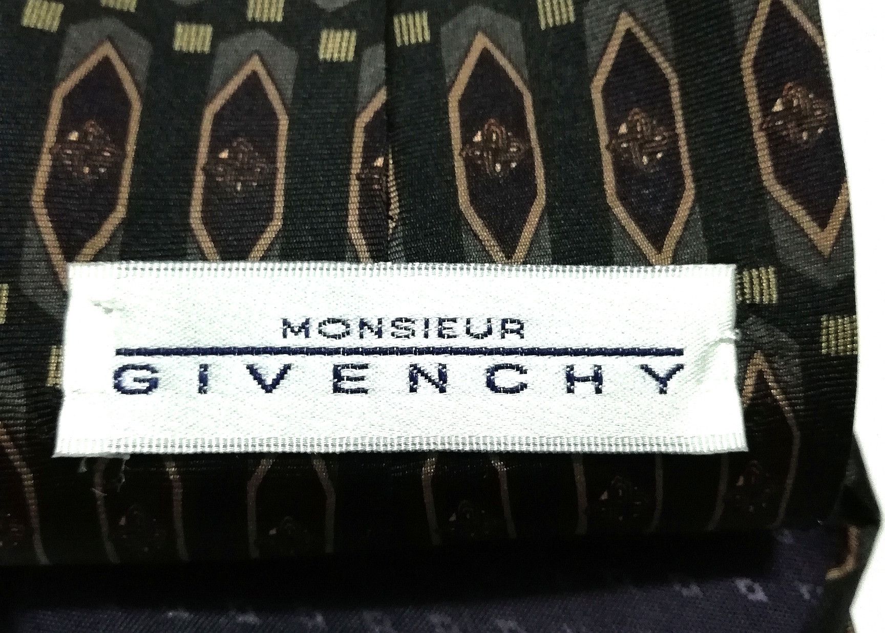 Givenchy × Japanese Brand MONSIEUR GIVENCHY NECKTIE GEOMETRIC DESIGNER LUXURY STYLE Size ONE SIZE - 9 Thumbnail