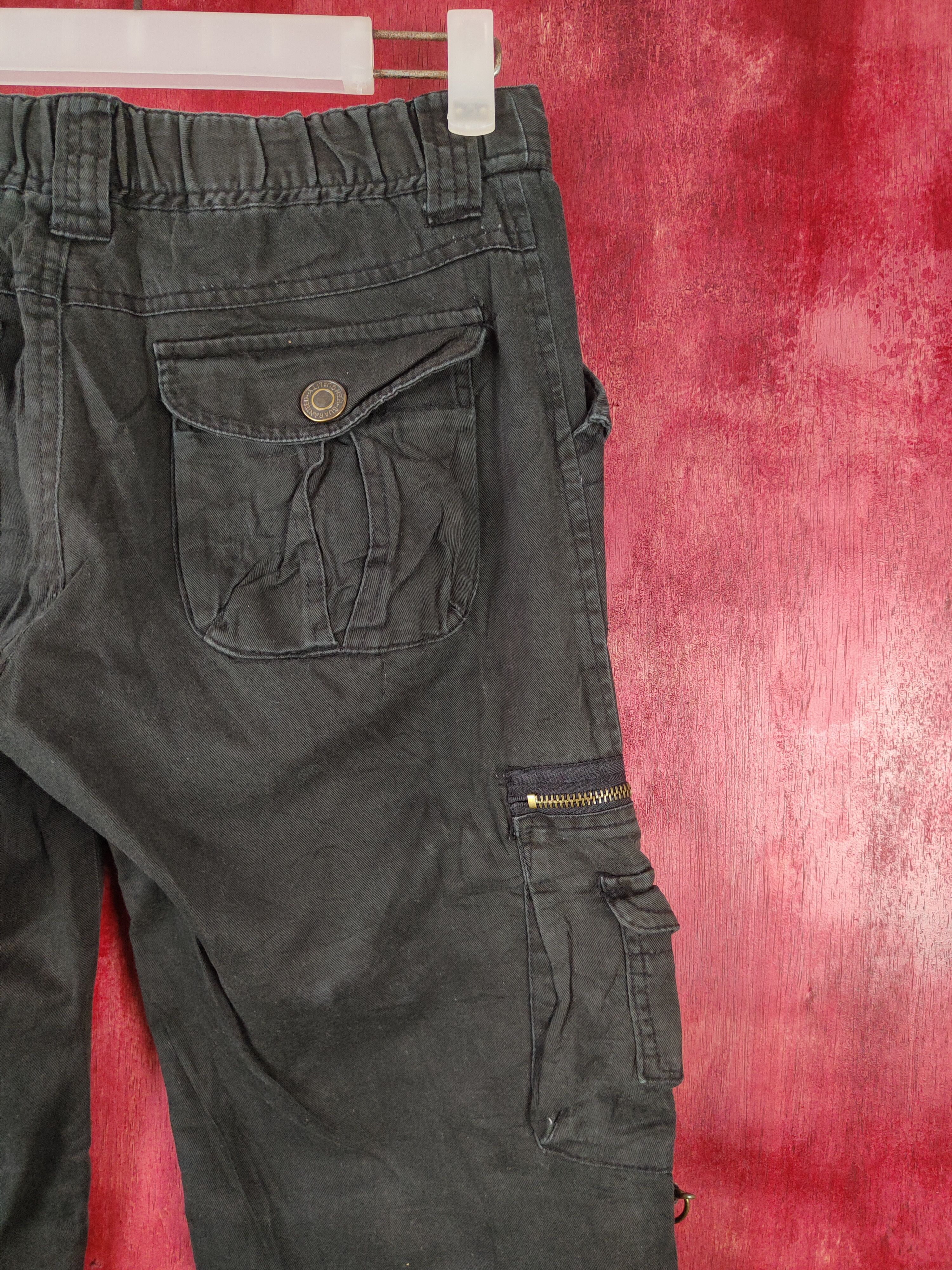 Faded Glory × Japanese Brand Japanese Brand Black multi pocket tactical pant #4667 Size US 27 - 11 Thumbnail