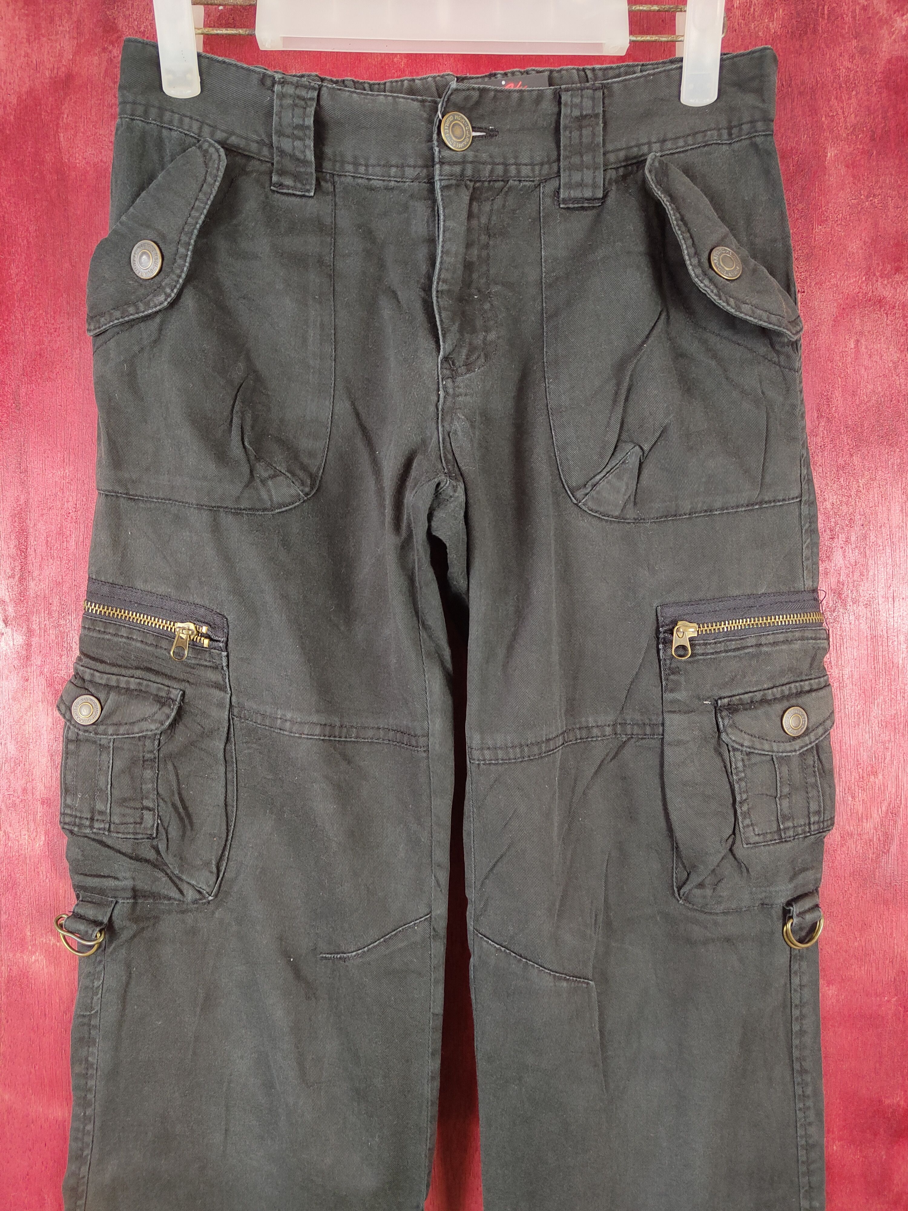 Faded Glory × Japanese Brand Japanese Brand Black multi pocket tactical pant #4667 Size US 27 - 2 Thumbnail