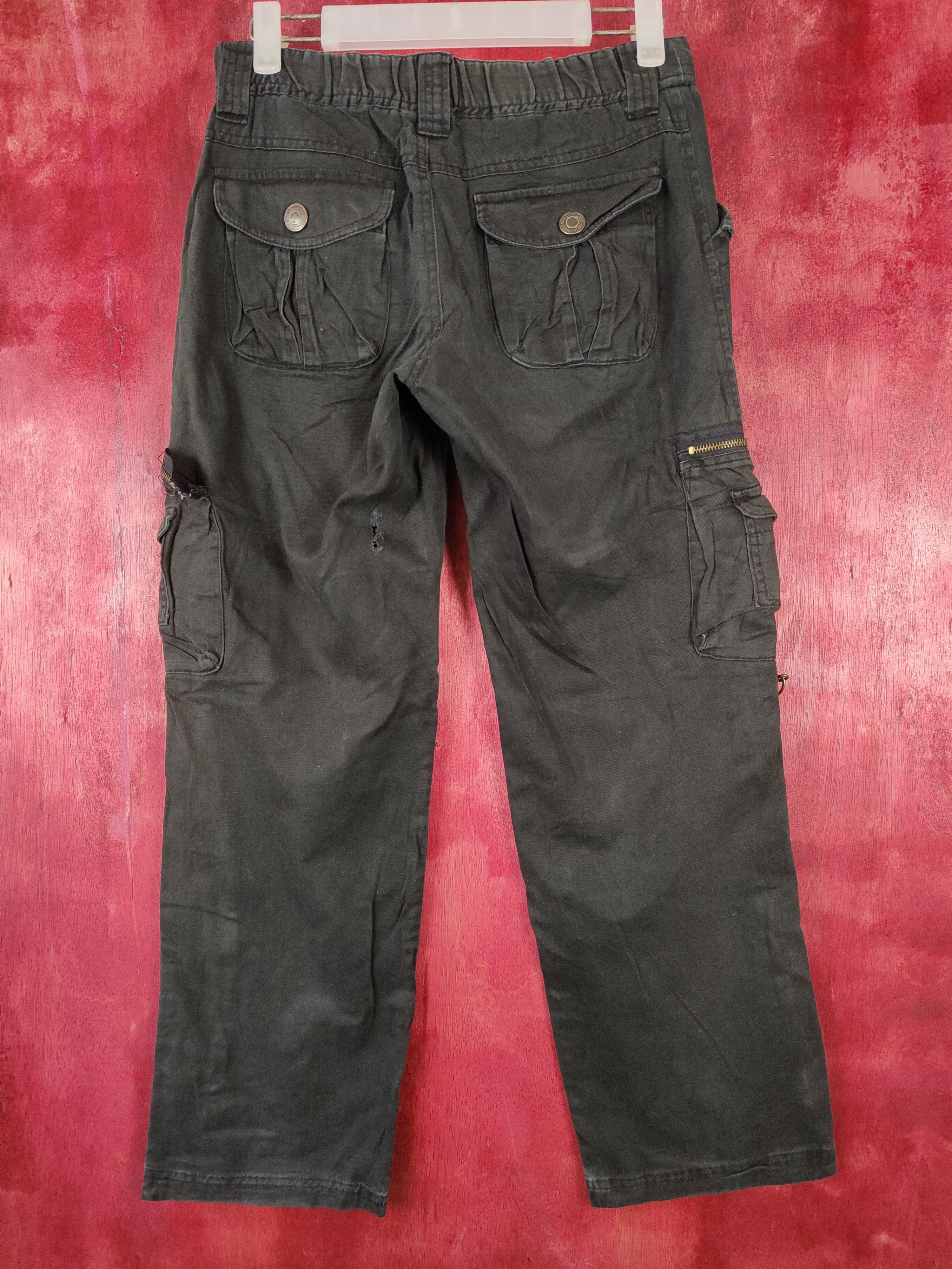 Faded Glory × Japanese Brand Japanese Brand Black multi pocket tactical pant #4667 Size US 27 - 7 Thumbnail