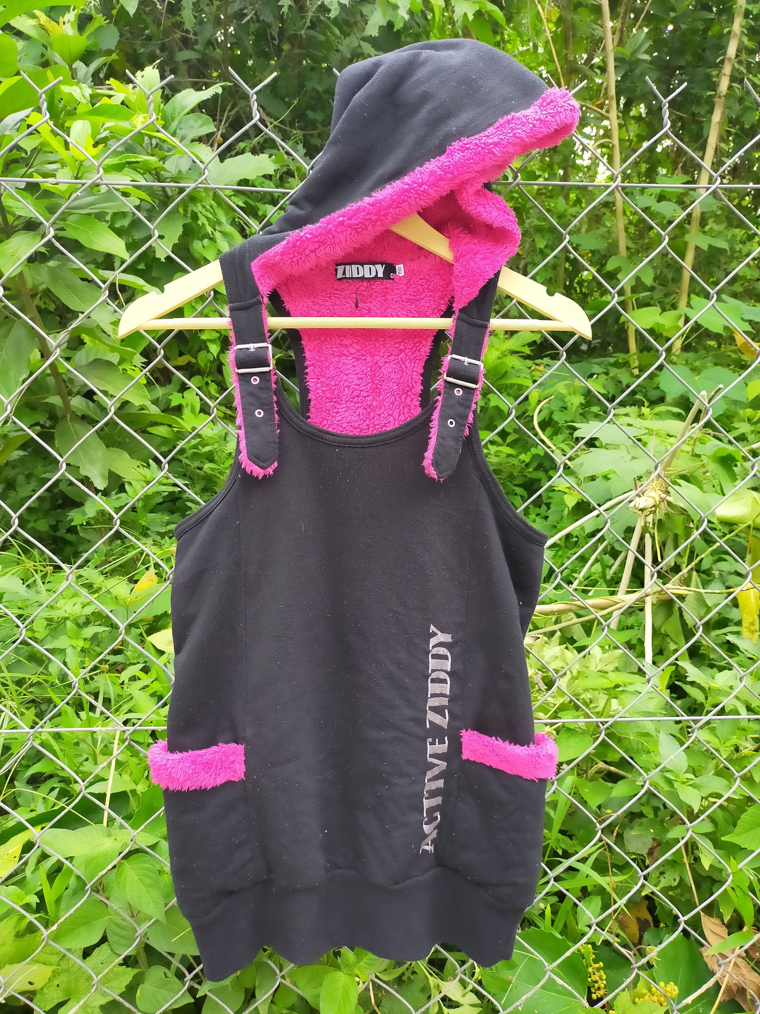 Rock Girl Ziddy Fleece Vest/ Overalls Hoodie