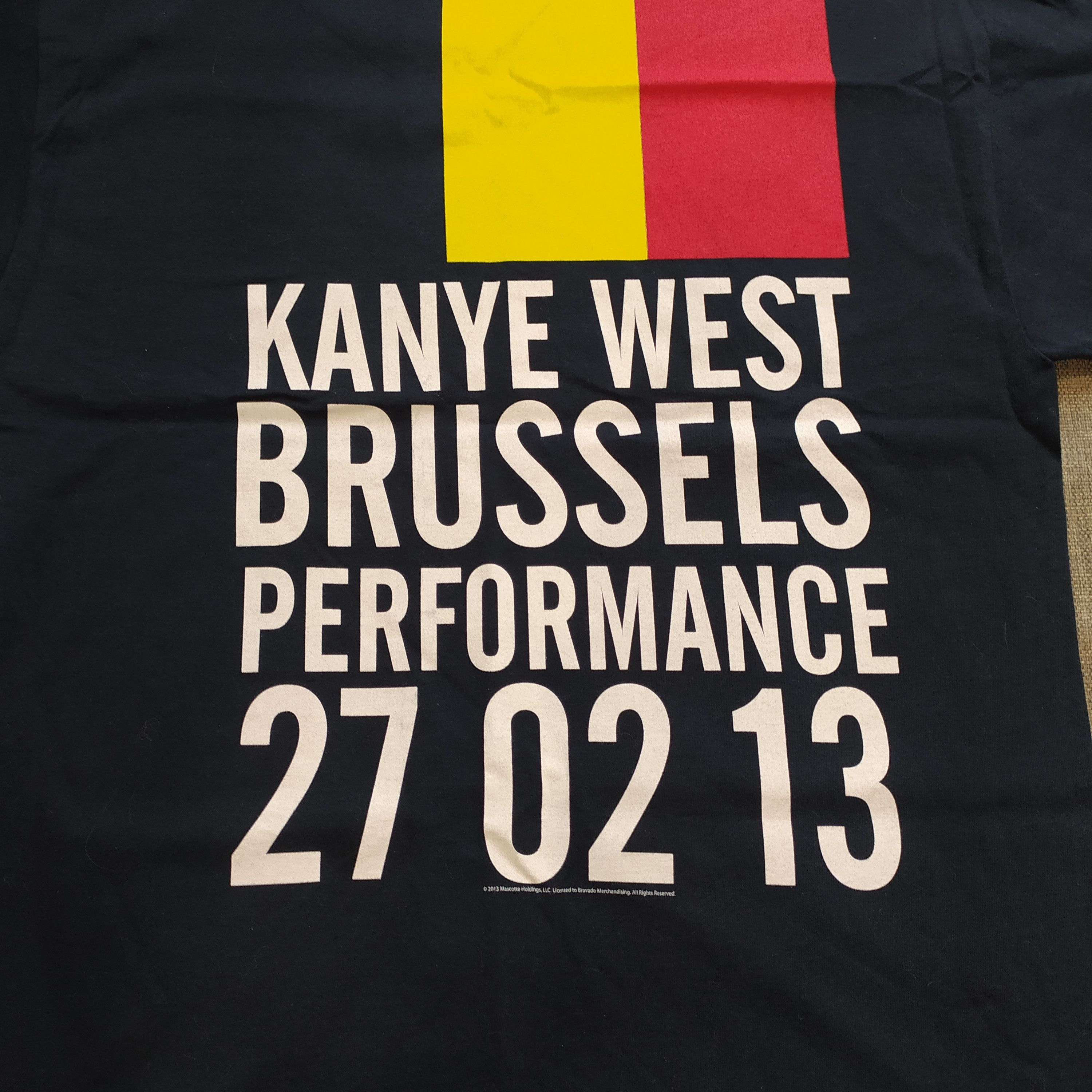 Kanye West × Vintage Vintage Y2K '2013 Kanye West Brussels Performance Tee Size US XL / EU 56 / 4 - 4 Thumbnail