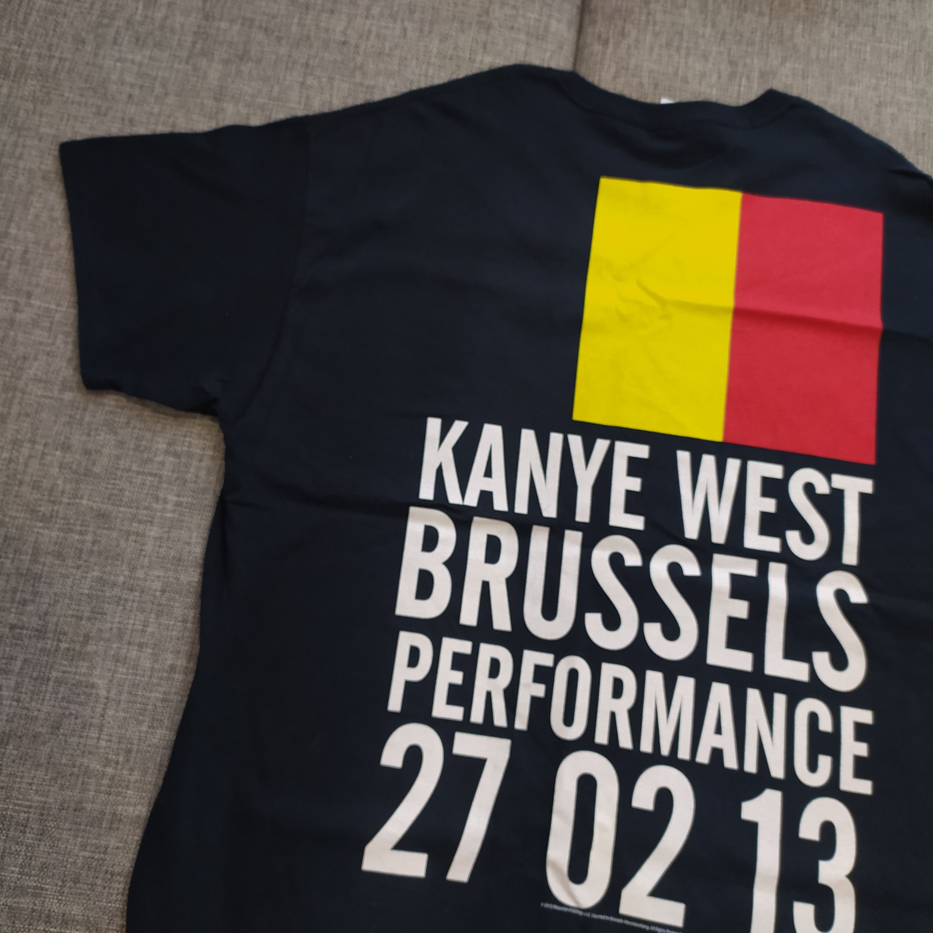 Kanye West × Vintage Vintage Y2K '2013 Kanye West Brussels Performance Tee Size US XL / EU 56 / 4 - 2 Thumbnail