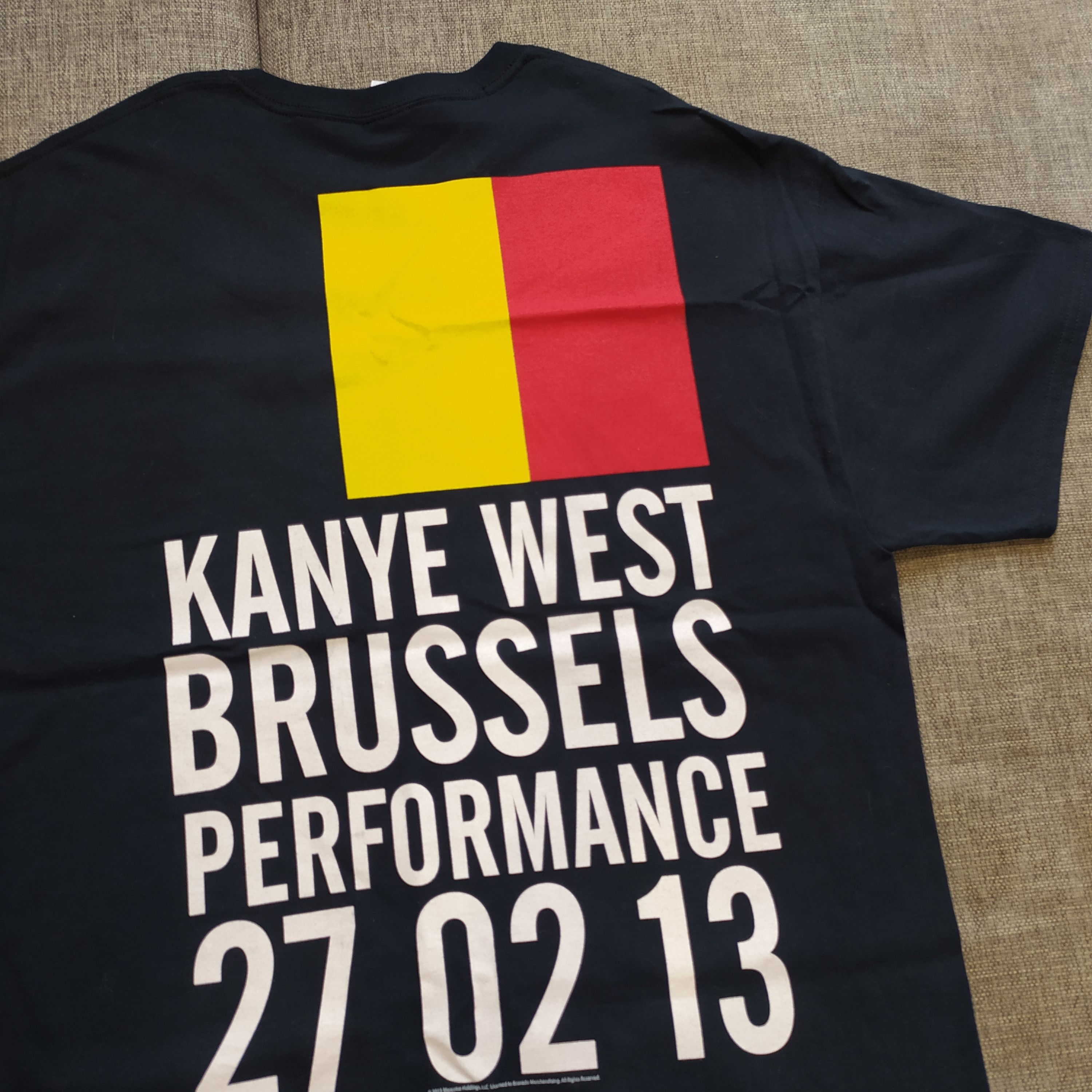 Kanye West × Vintage Vintage Y2K '2013 Kanye West Brussels Performance Tee Size US XL / EU 56 / 4 - 3 Thumbnail