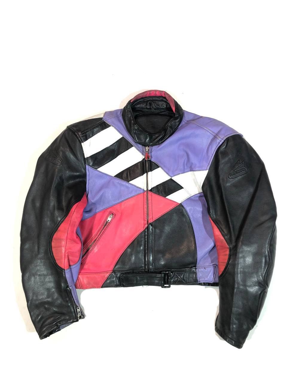 Hein Gericke Mens Vintage Cowhide Leather Long Sleeve Motorcycle Jacket orders Red Sz M