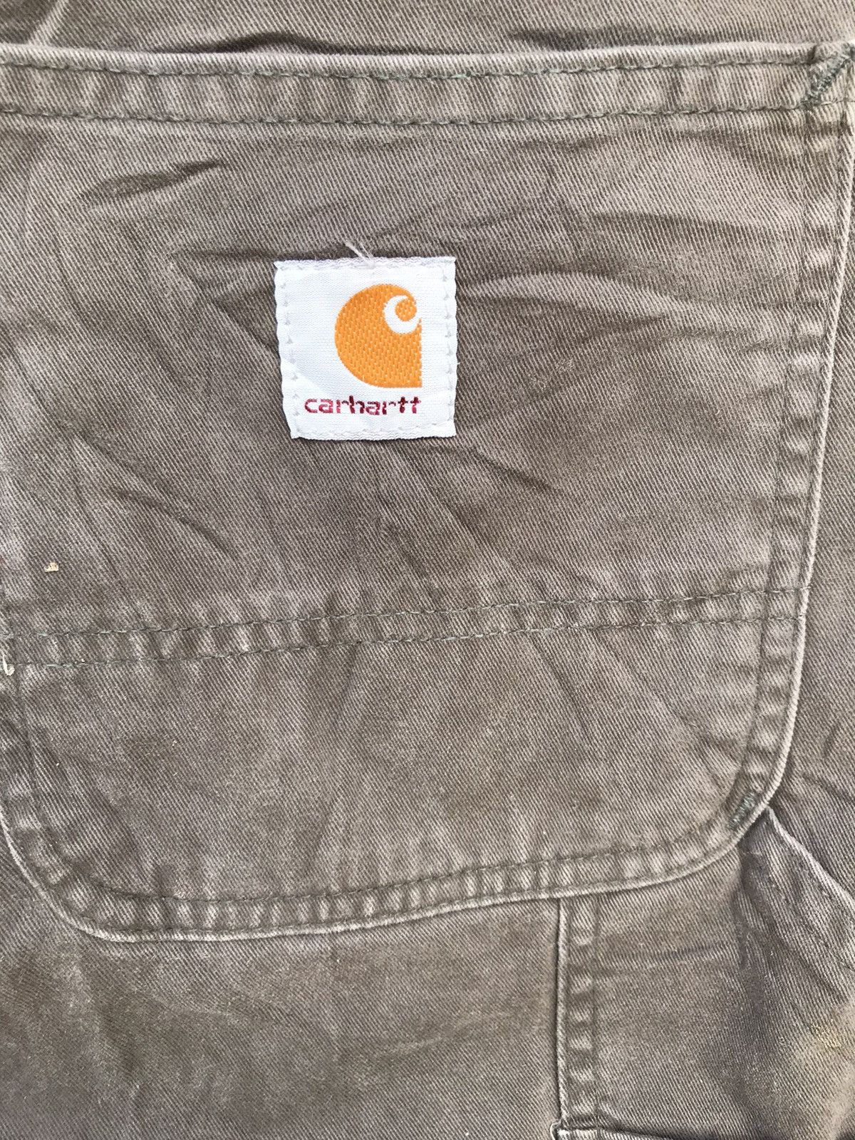 Carhartt Vintage Carhartt Work Pants Distressed Logo Patch at Back Size US 36 / EU 52 - 6 Thumbnail