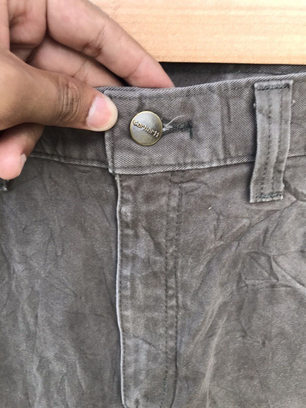 Carhartt Vintage Carhartt Work Pants Distressed Logo Patch at Back Size US 36 / EU 52 - 7 Thumbnail