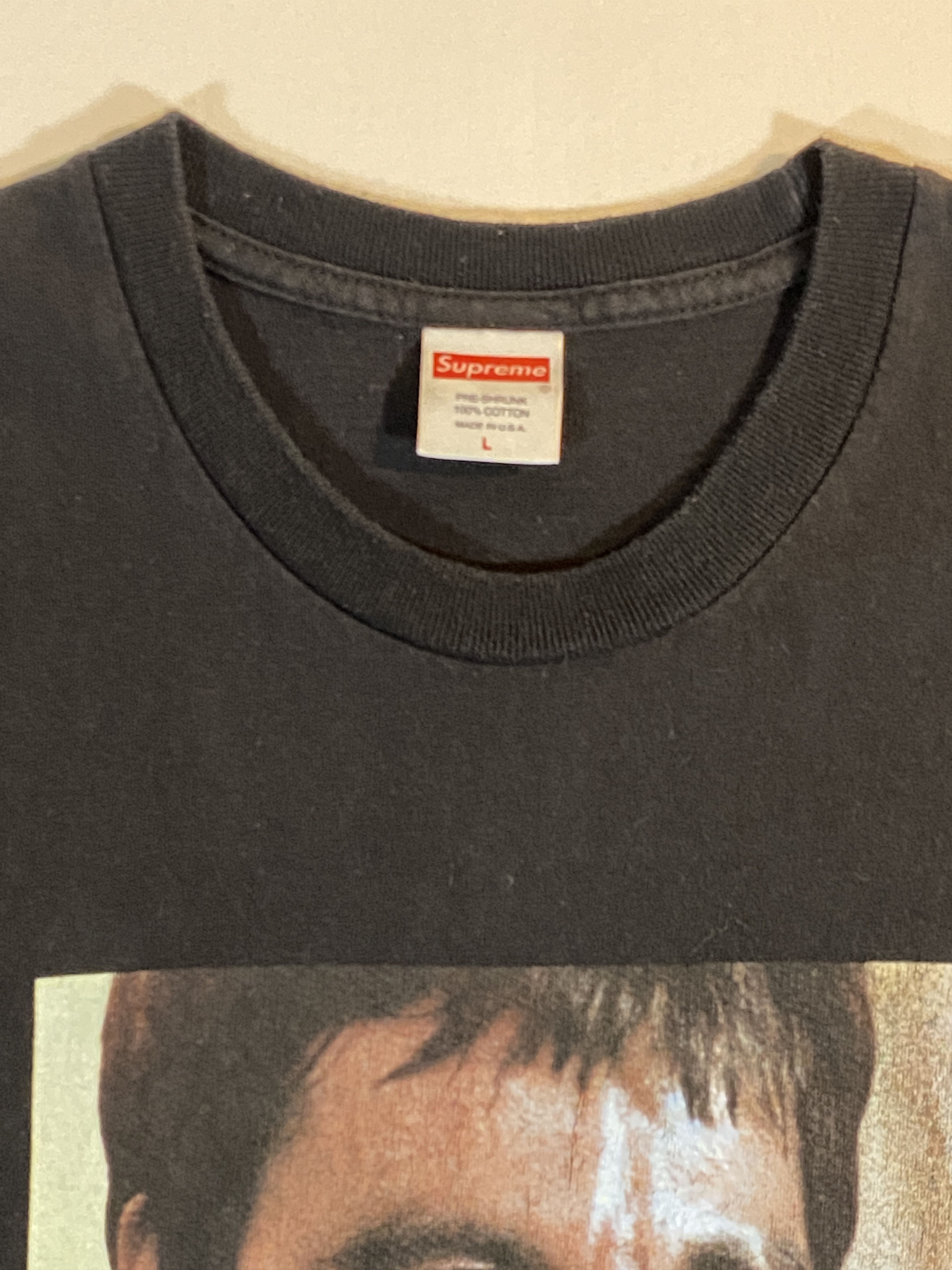 Supreme FW17 Scarface Shower Tee Size L Two Sided Graphic T Shirt 