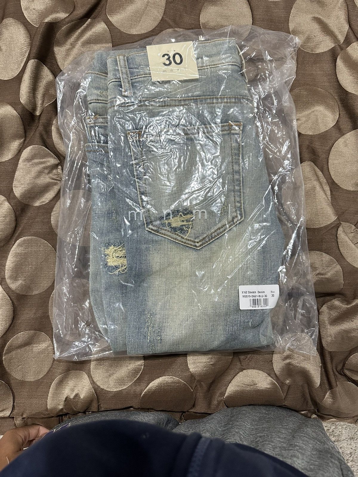 Blue mnml denim jeans