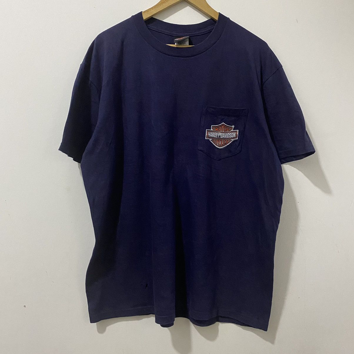 Harley Davidson Vintage x Harley Davidson Tshirt©️2008HD With Side Pocket Size US XL / EU 56 / 4 - 5 Thumbnail
