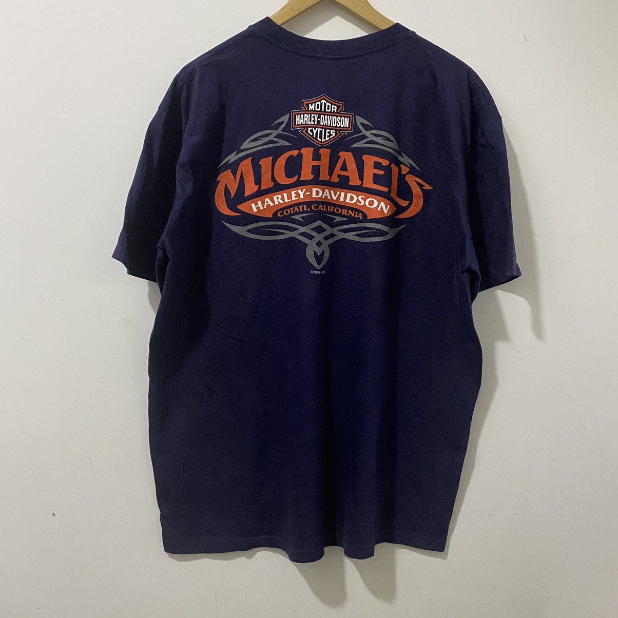 Harley Davidson Vintage x Harley Davidson Tshirt©️2008HD With Side Pocket Size US XL / EU 56 / 4 - 1 Thumbnail