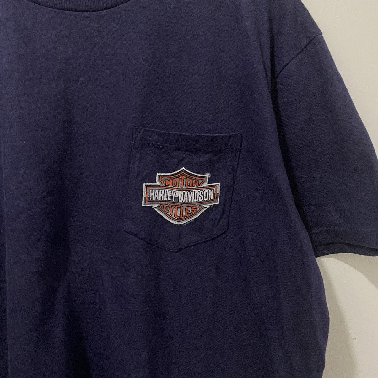 Harley Davidson Vintage x Harley Davidson Tshirt©️2008HD With Side Pocket Size US XL / EU 56 / 4 - 6 Thumbnail