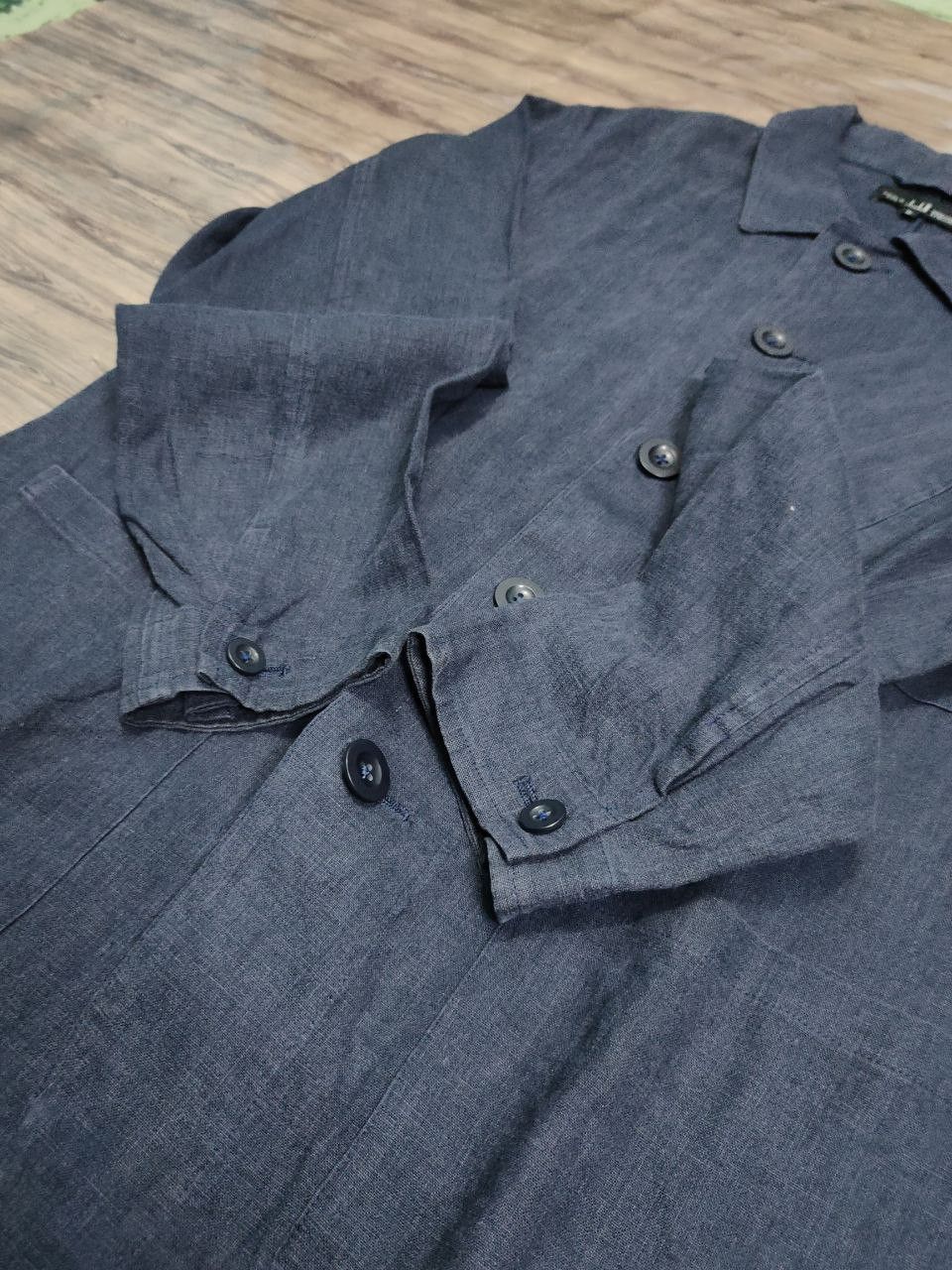Alfred Dunhill × Vintage Dunhill Cotton Linen Overshirt Size US M / EU 48-50 / 2 - 5 Thumbnail