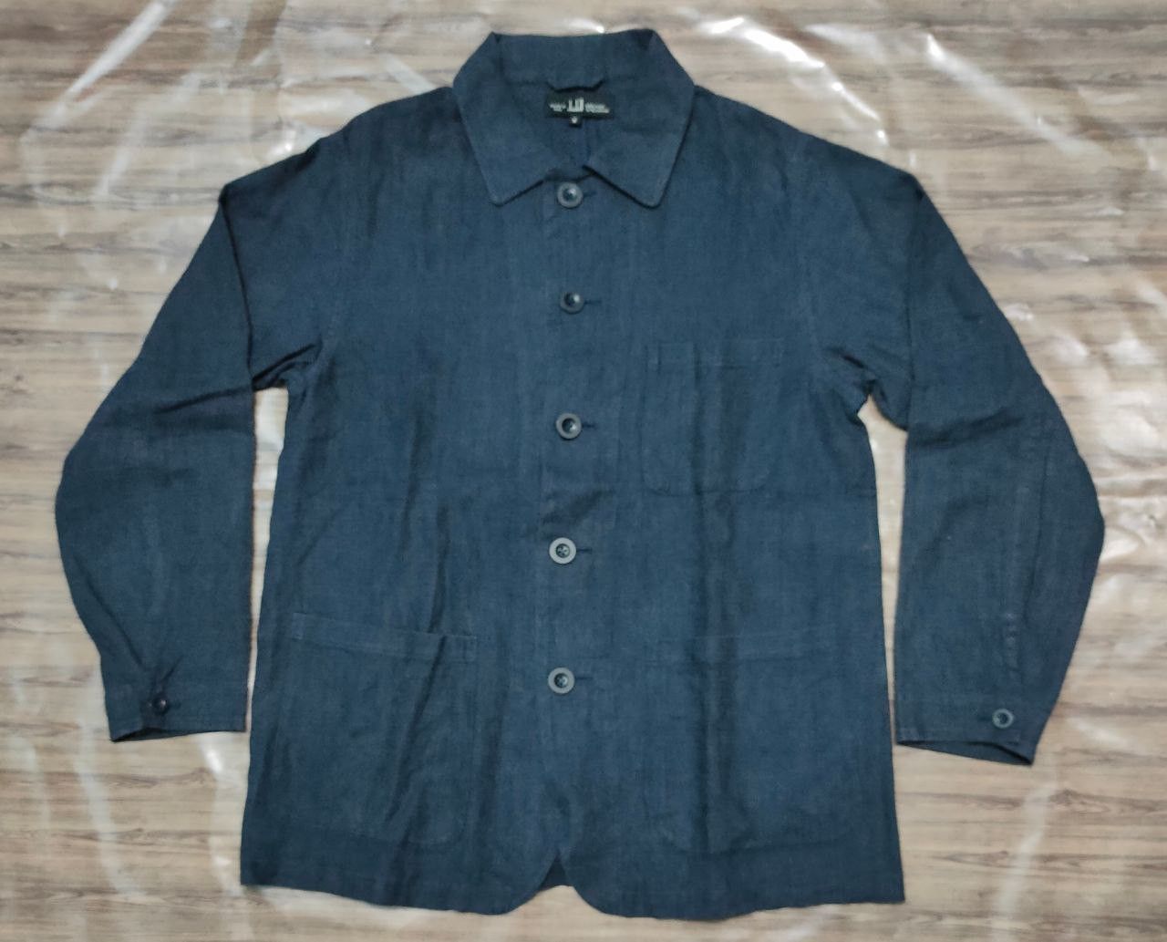 Alfred Dunhill × Vintage Dunhill Cotton Linen Overshirt Size US M / EU 48-50 / 2 - 1 Thumbnail