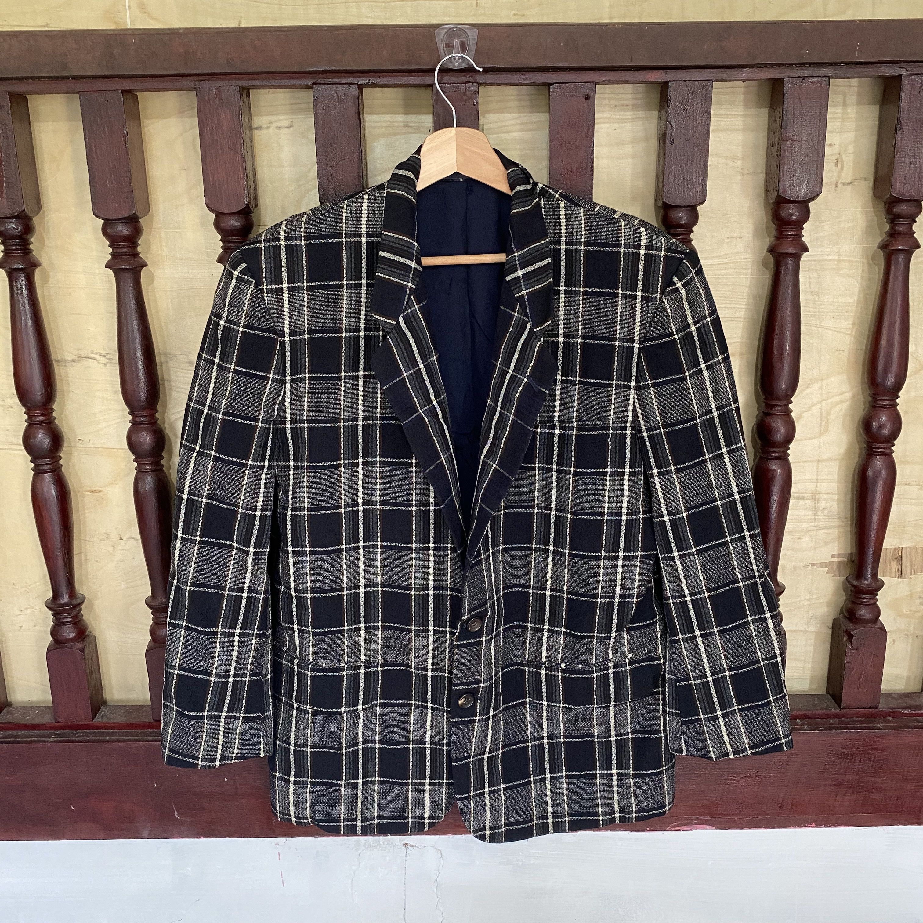 Comme des Garcons Homme RARE🔥AD1988 Comme des Garcons Homme Checked Wool Coat Size US S / EU 44-46 / 1 - 1 Thumbnail