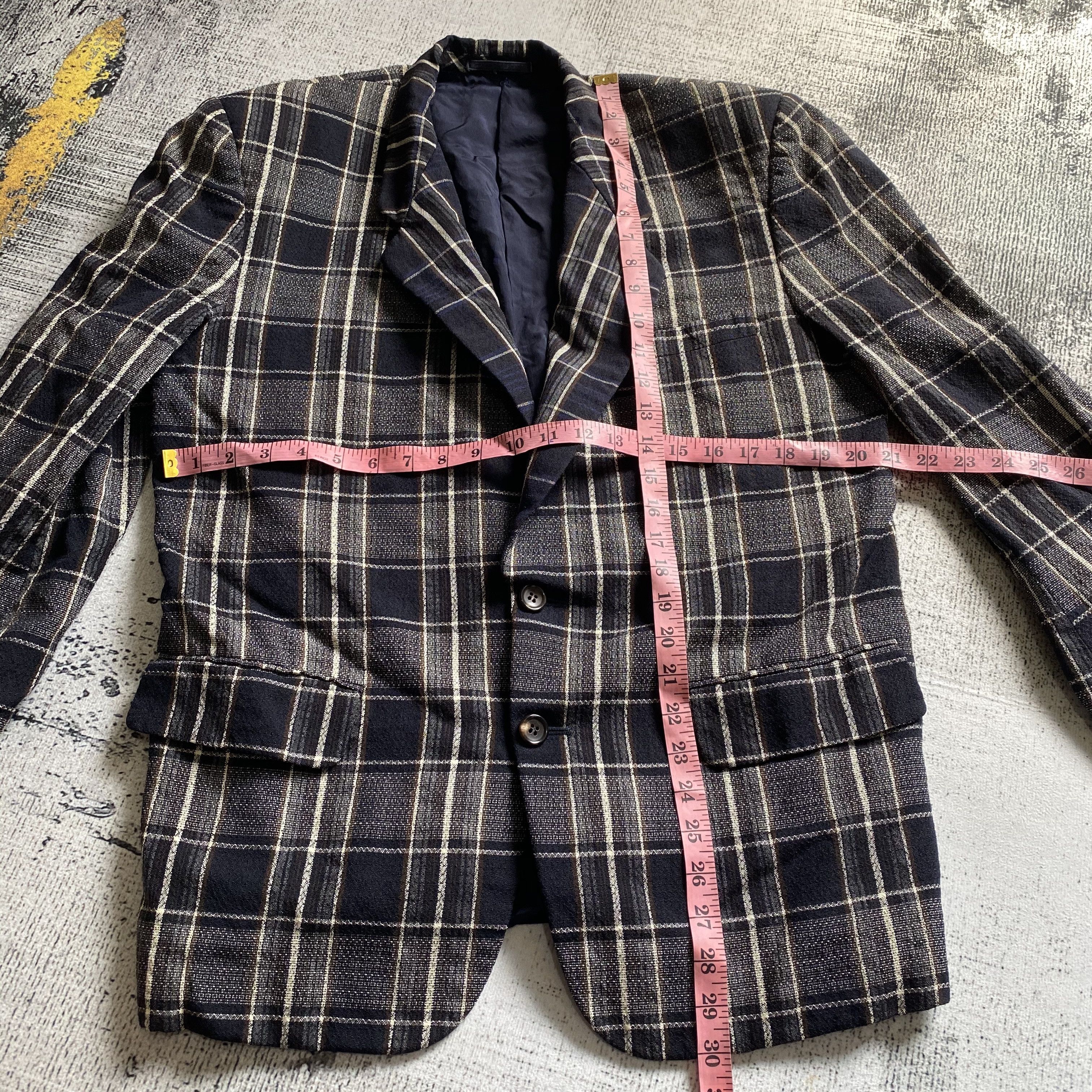 Comme des Garcons Homme RARE🔥AD1988 Comme des Garcons Homme Checked Wool Coat Size US S / EU 44-46 / 1 - 12 Thumbnail