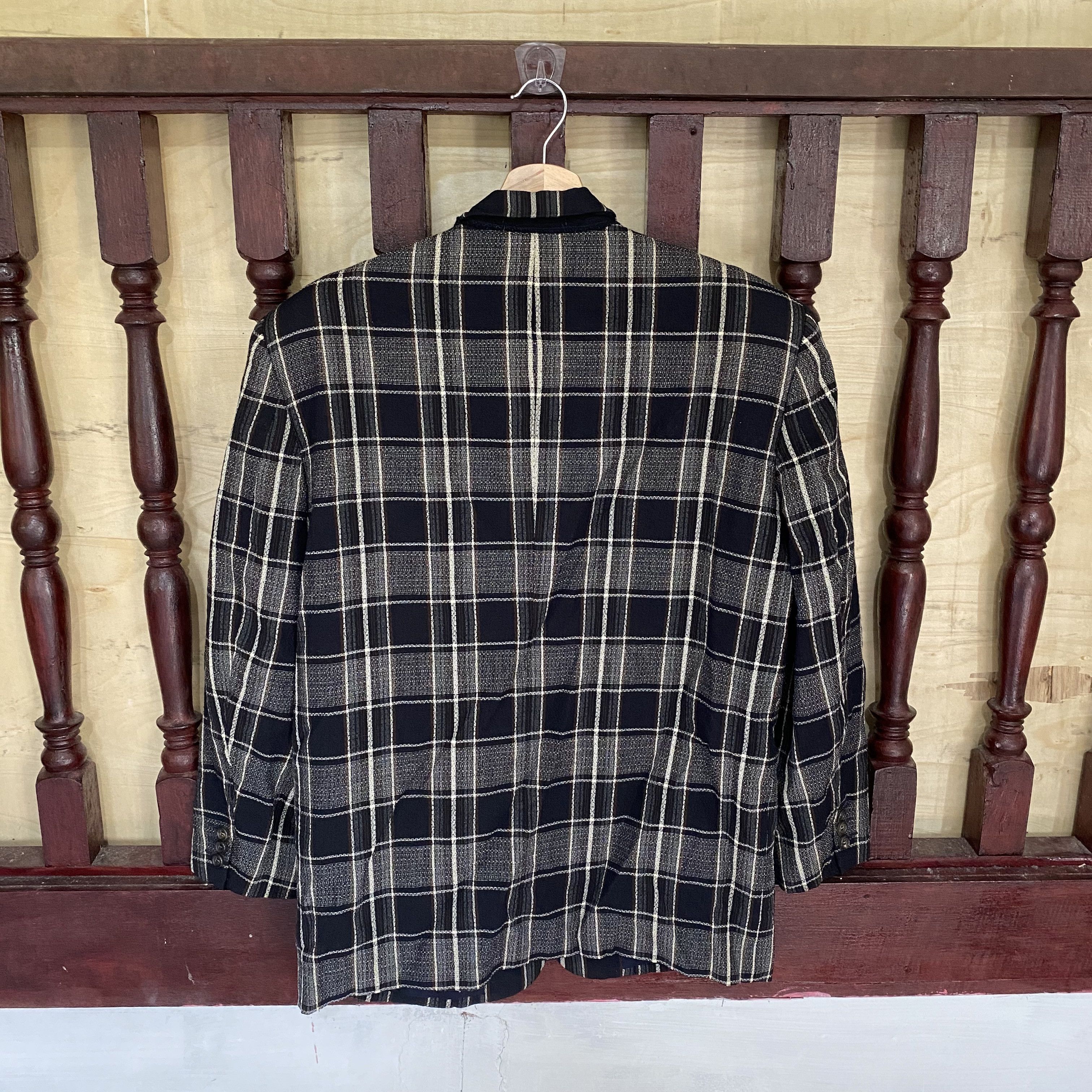 Comme des Garcons Homme RARE🔥AD1988 Comme des Garcons Homme Checked Wool Coat Size US S / EU 44-46 / 1 - 2 Thumbnail