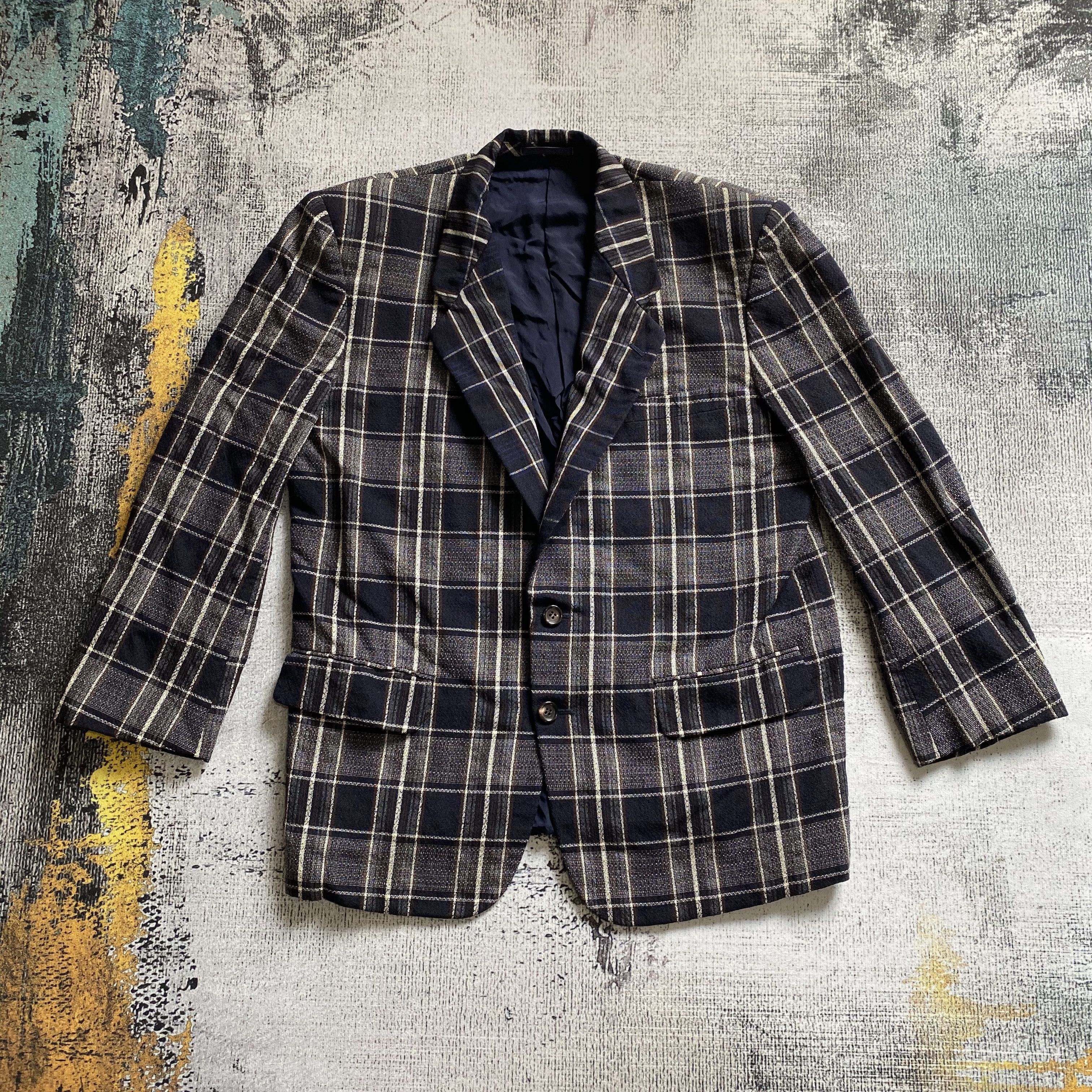 Comme des Garcons Homme RARE🔥AD1988 Comme des Garcons Homme Checked Wool Coat Size US S / EU 44-46 / 1 - 4 Thumbnail