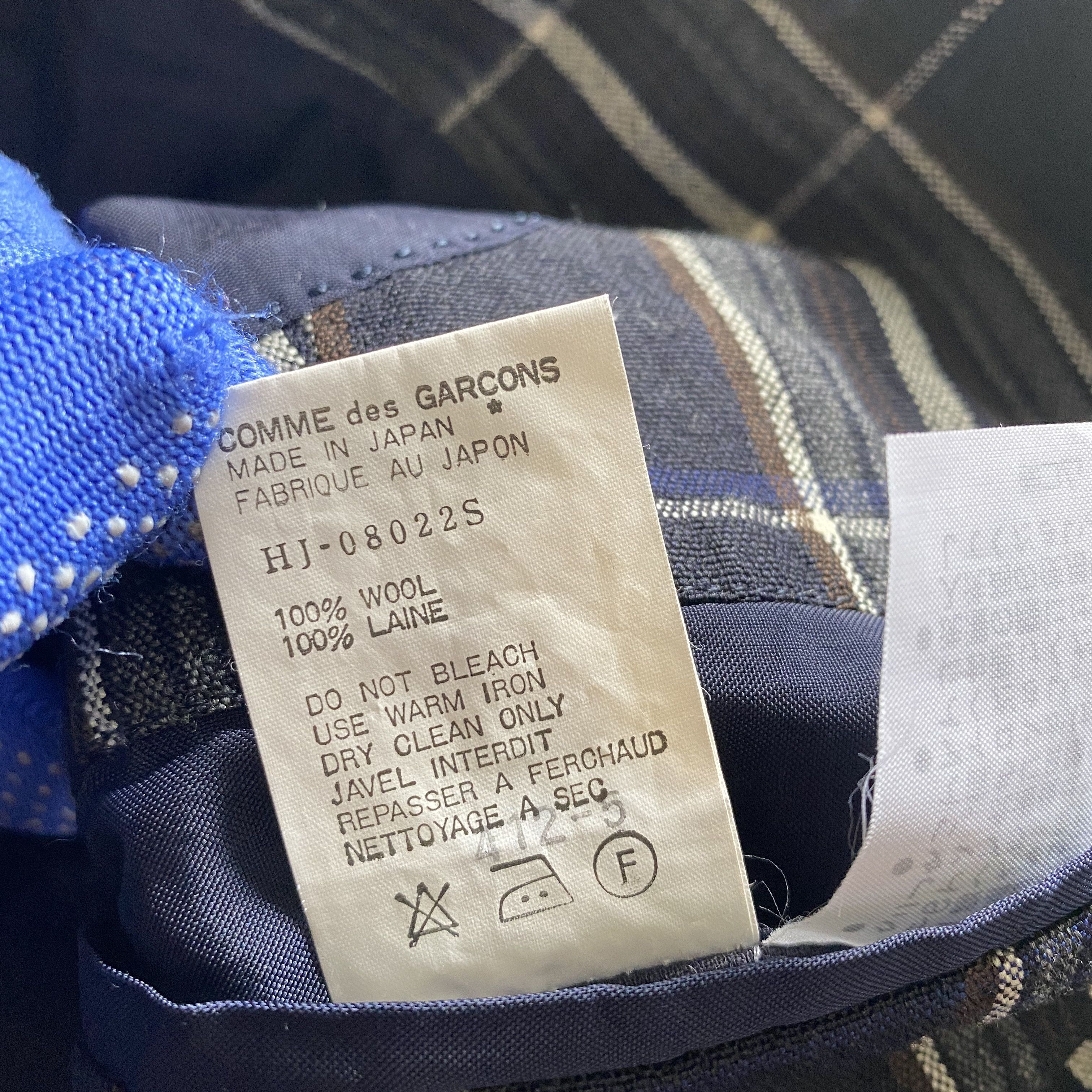 Comme des Garcons Homme RARE🔥AD1988 Comme des Garcons Homme Checked Wool Coat Size US S / EU 44-46 / 1 - 10 Thumbnail