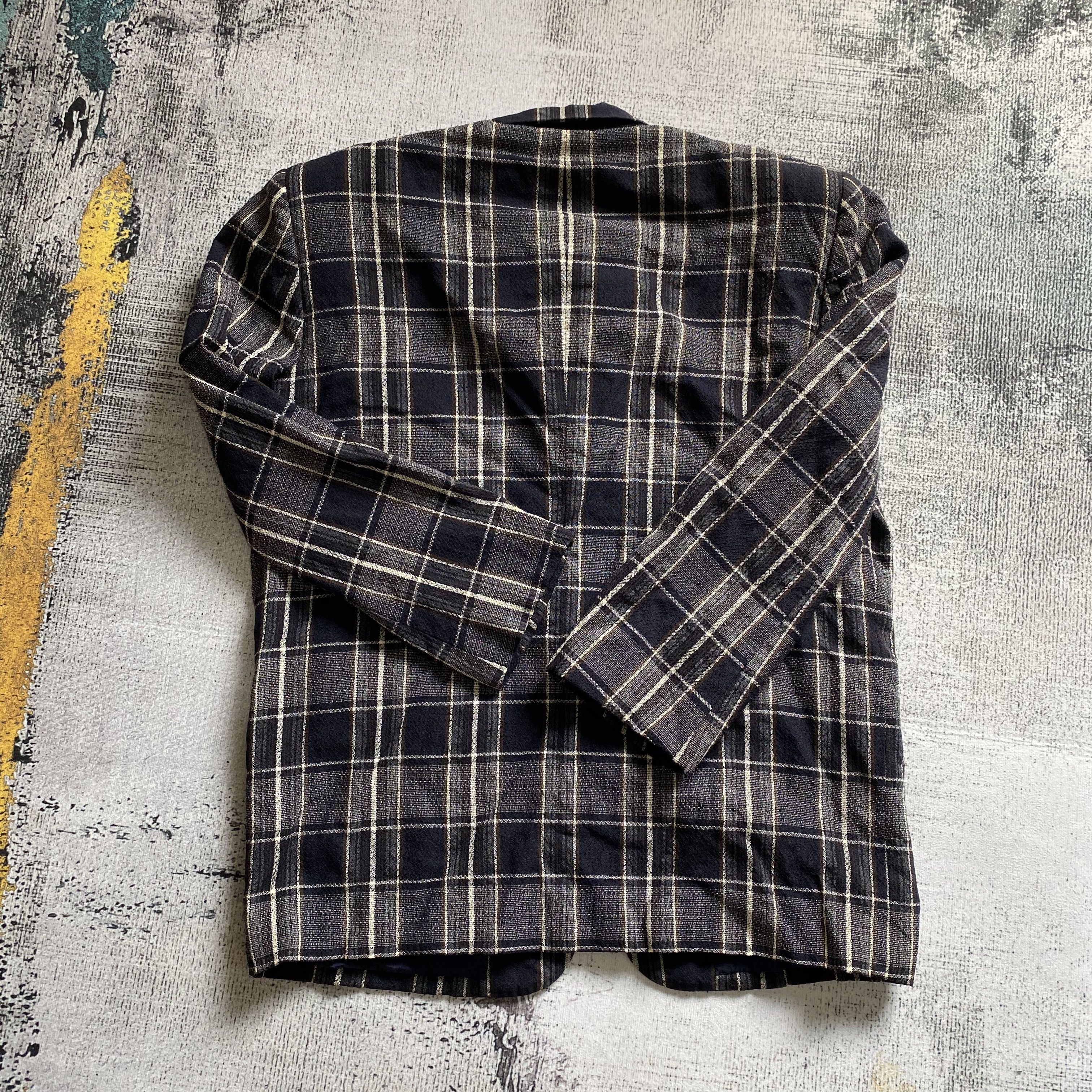 Comme des Garcons Homme RARE🔥AD1988 Comme des Garcons Homme Checked Wool Coat Size US S / EU 44-46 / 1 - 11 Thumbnail