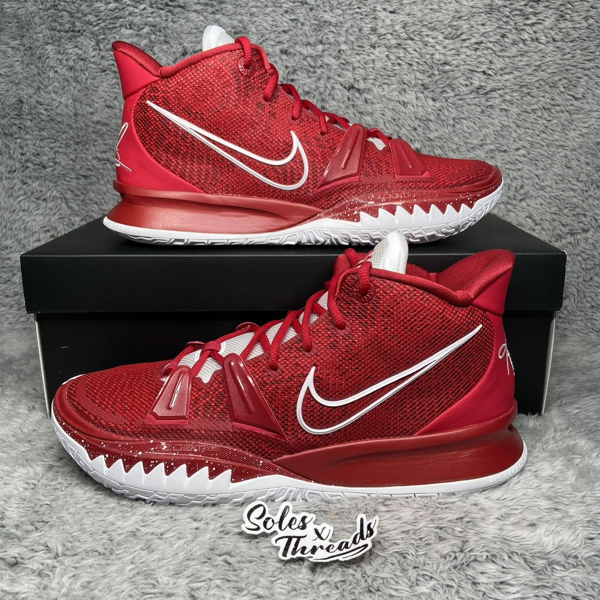 Nike Kyrie 7 TB Tough Red White Basketball Men Size 12.5