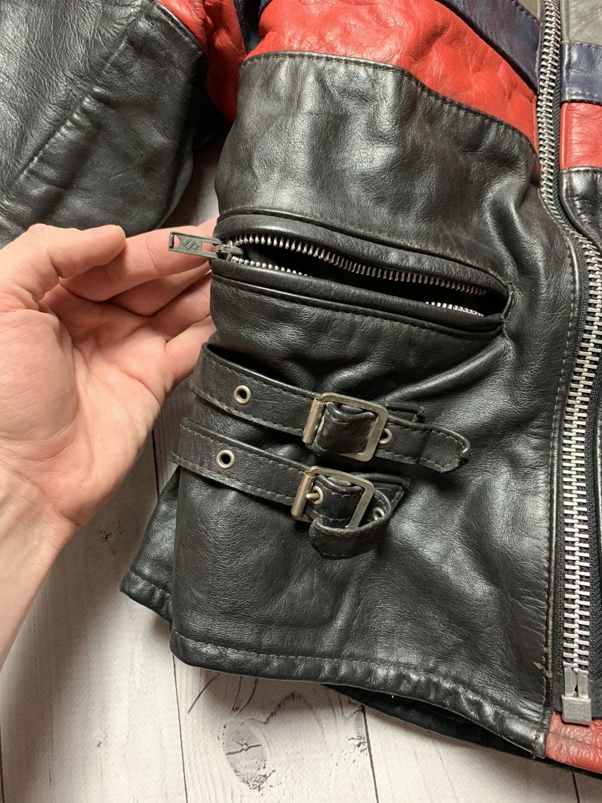 Vintage Vintage Kawasaki racing leather jacket Moto size S Size US S / EU 44-46 / 1 - 5 Thumbnail