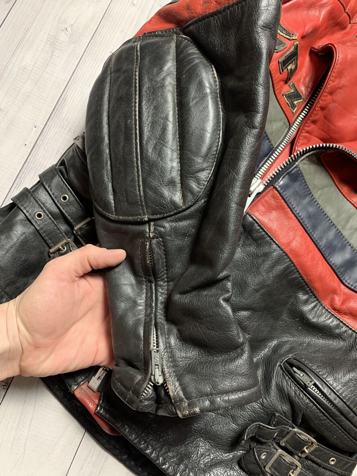 Vintage Vintage Kawasaki racing leather jacket Moto size S Size US S / EU 44-46 / 1 - 8 Thumbnail