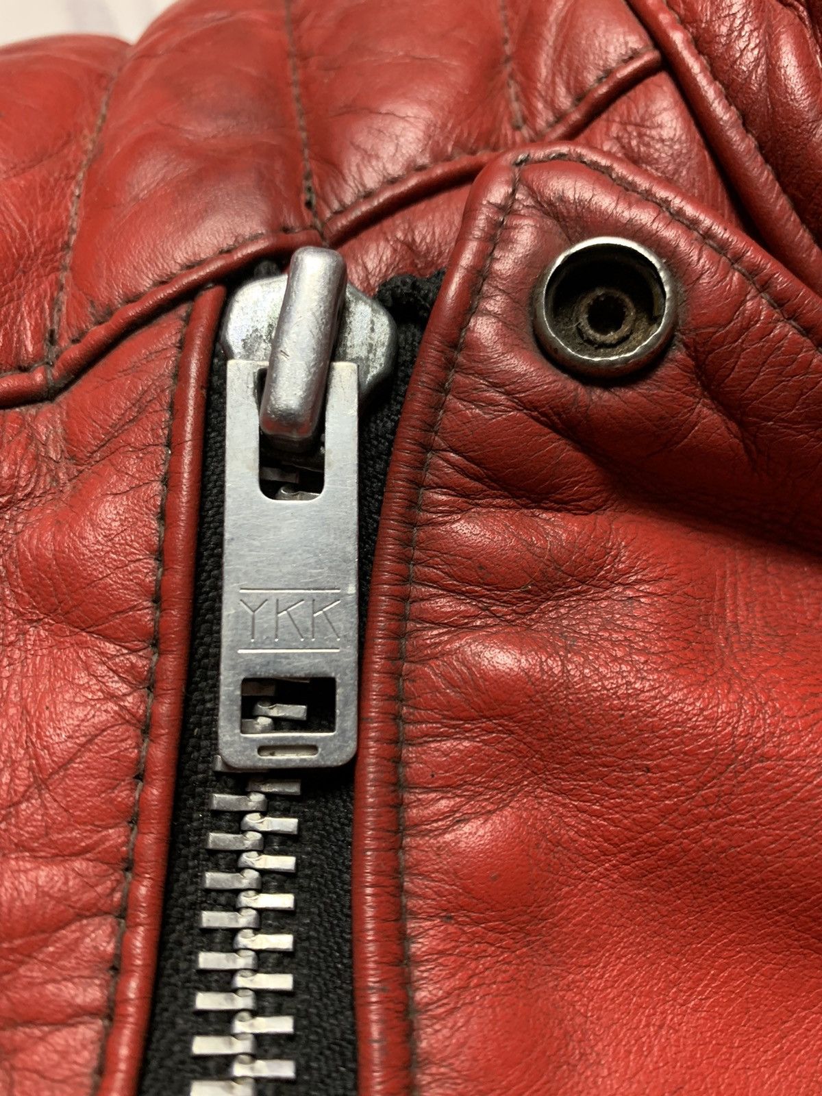Vintage Vintage Kawasaki racing leather jacket Moto size S Size US S / EU 44-46 / 1 - 6 Thumbnail