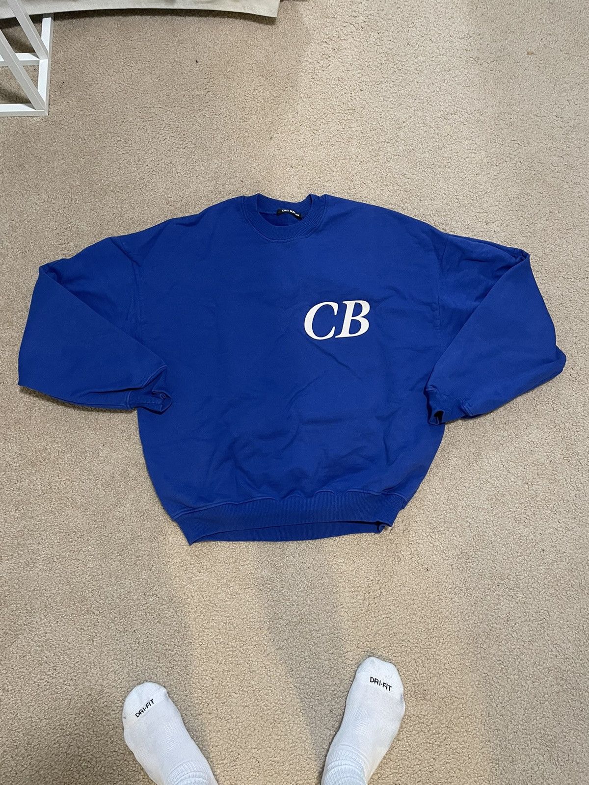 Cole Buxton blue logo SET sweatshirt and sweatpants