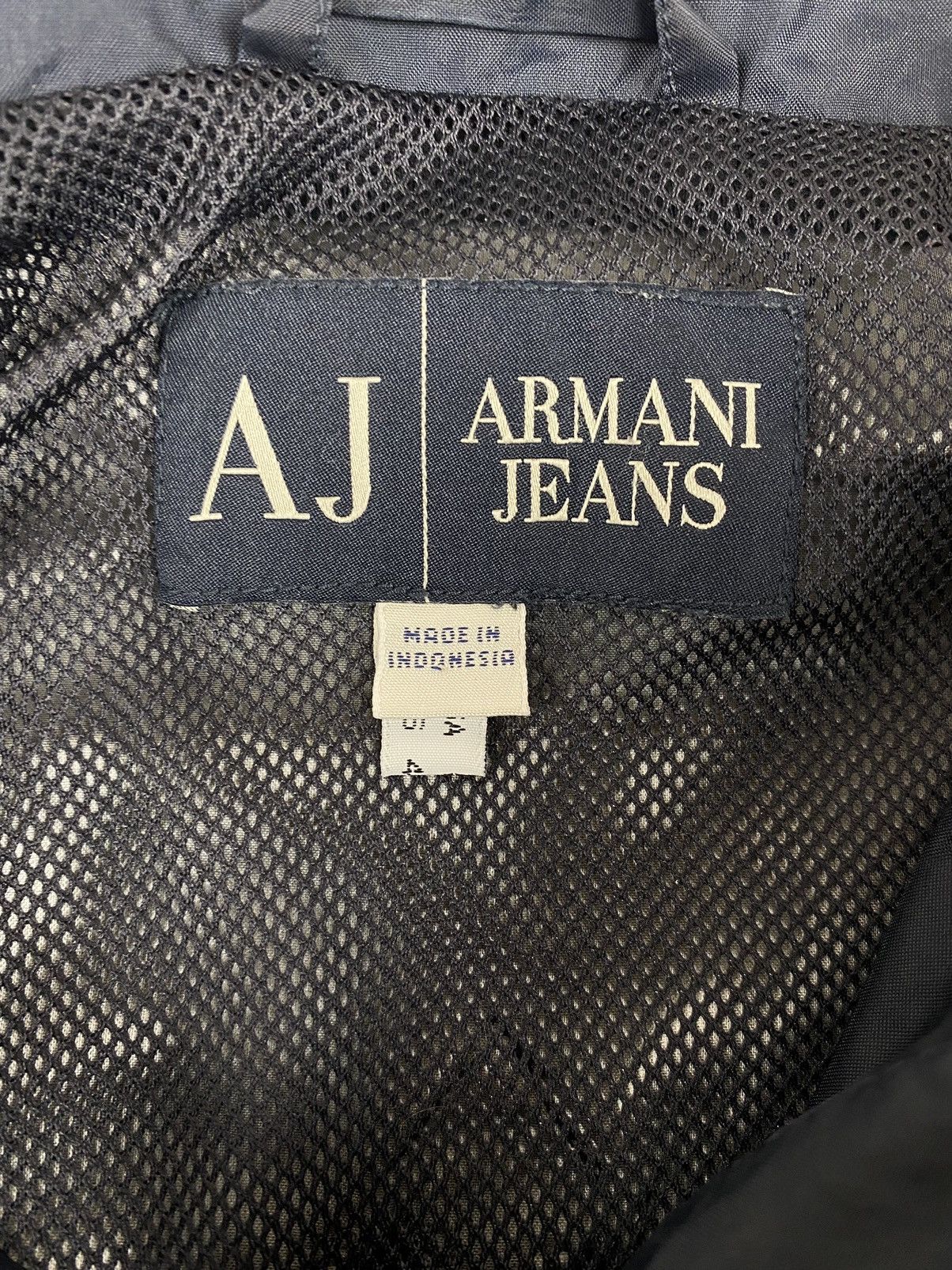 Emporio Armani × Giorgio Armani × Vintage Vintage Armani Jeans Nylon Y2K Jacket Bomber Size US L / EU 52-54 / 3 - 13 Thumbnail