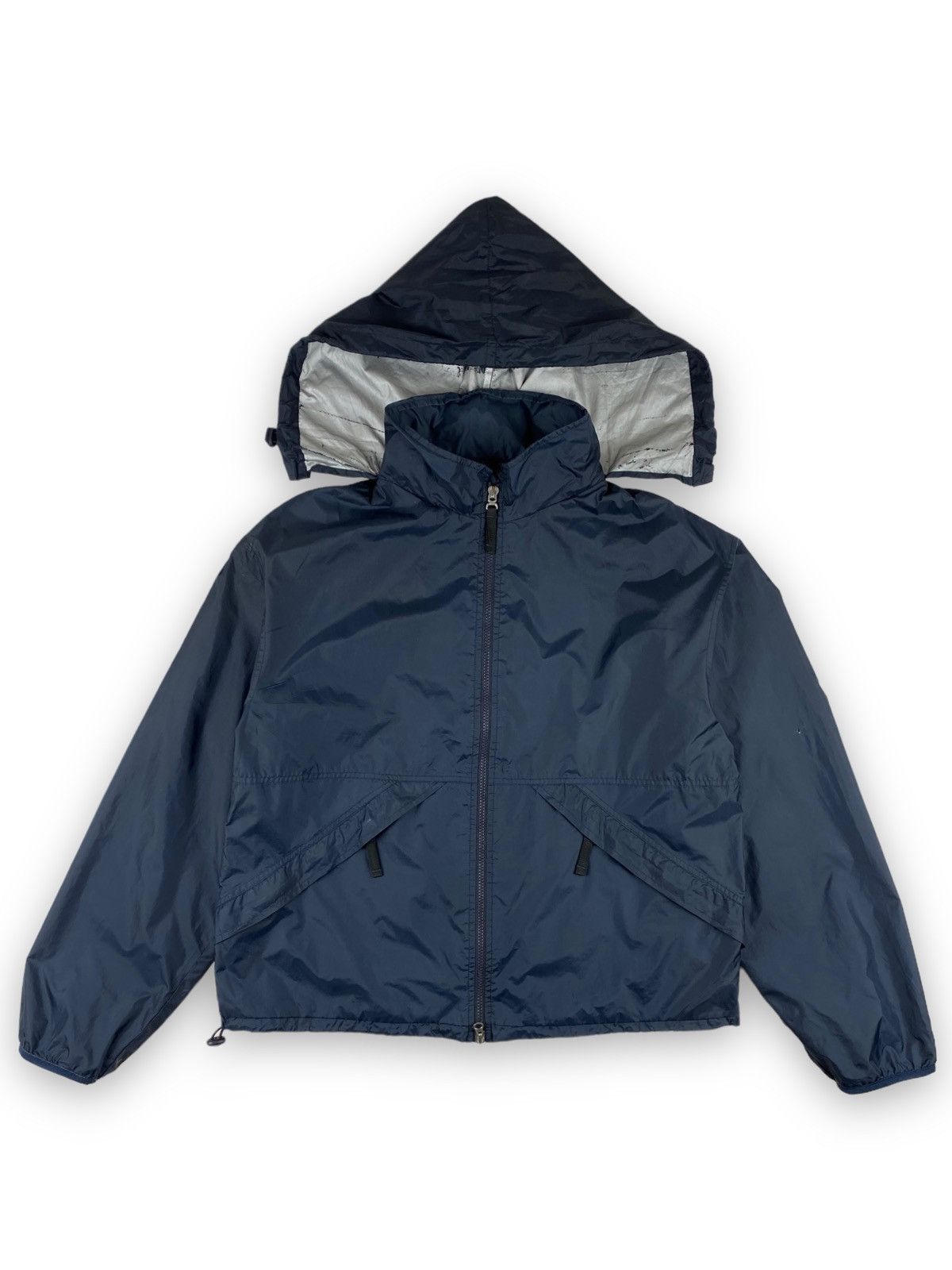 Emporio Armani × Giorgio Armani × Vintage Vintage Armani Jeans Nylon Y2K Jacket Bomber Size US L / EU 52-54 / 3 - 1 Thumbnail