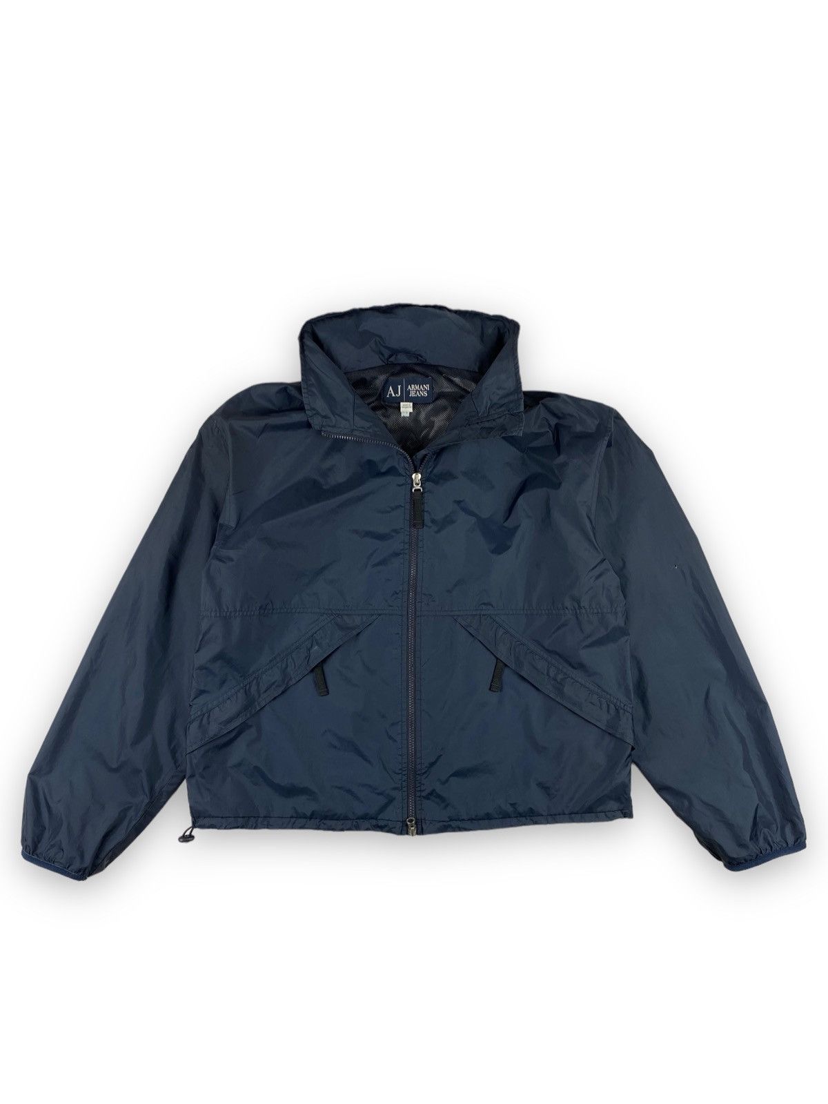Emporio Armani × Giorgio Armani × Vintage Vintage Armani Jeans Nylon Y2K Jacket Bomber Size US L / EU 52-54 / 3 - 4 Thumbnail